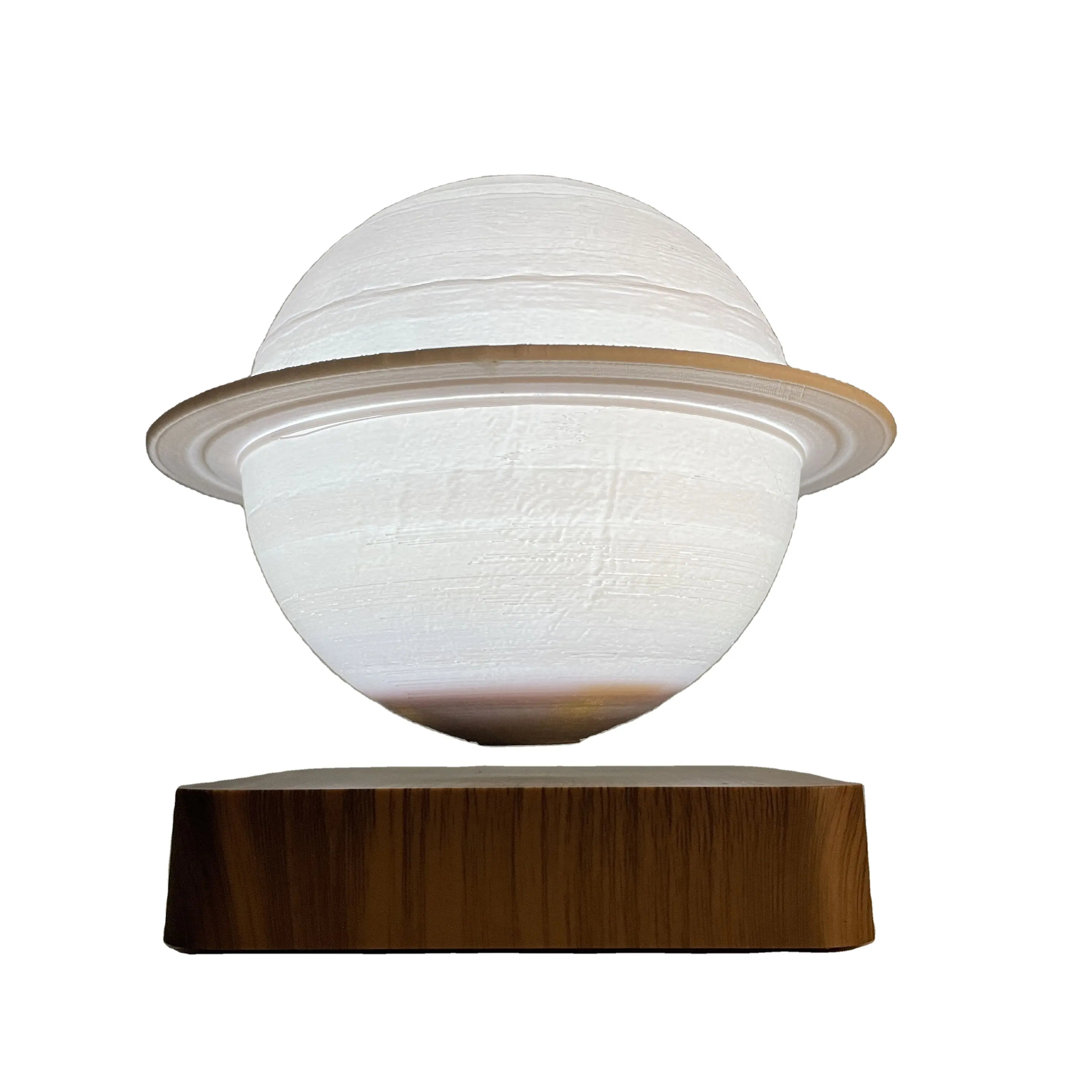 Elysium: 3D Floating Saturn Lamp with Magnetic Levitation, 360° Rotation & Touch-Control LED for Home & Office Décor - Image 4