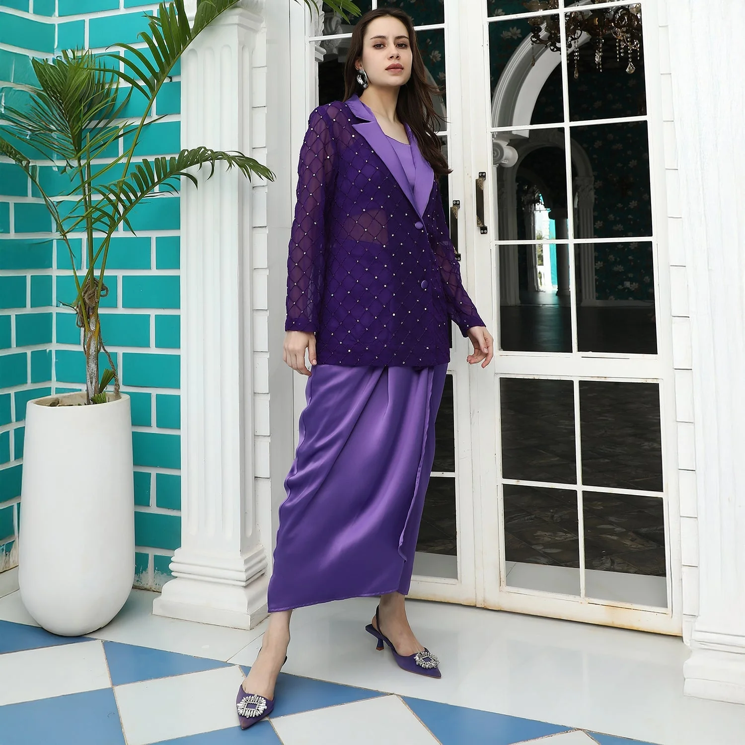 Embellished Tailored Co-Ord Set - Image 3