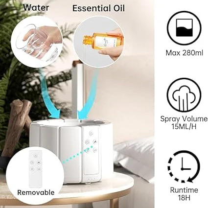 Ember: Cozy Bonfire Ultrasonic Humidifier & Aromatherapy Diffuser with Flame Effect & Ambient Night Light - Image 4