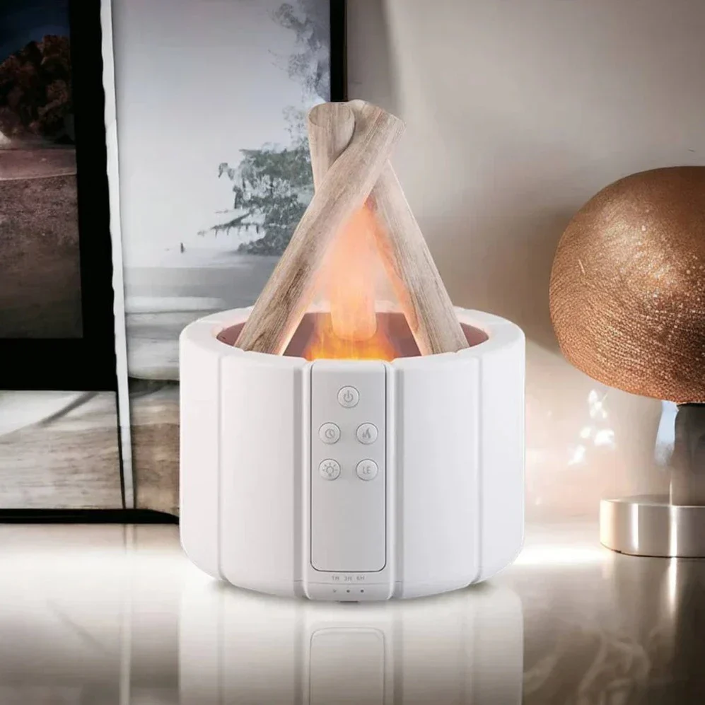 Ember: Cozy Bonfire Ultrasonic Humidifier & Aromatherapy Diffuser with Flame Effect & Ambient Night Light - Image 5