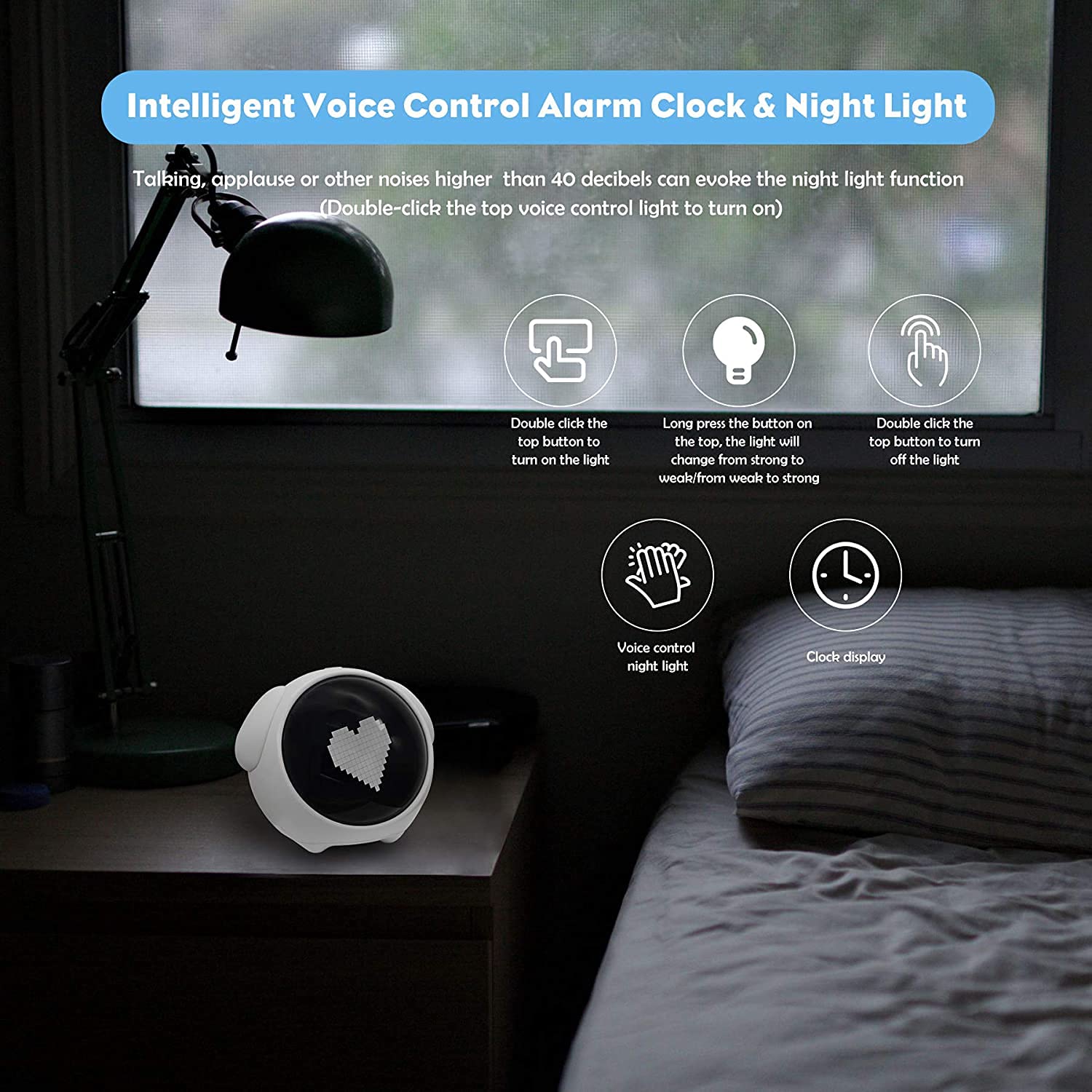 Emoji Digital Alarm Clock - Image 9