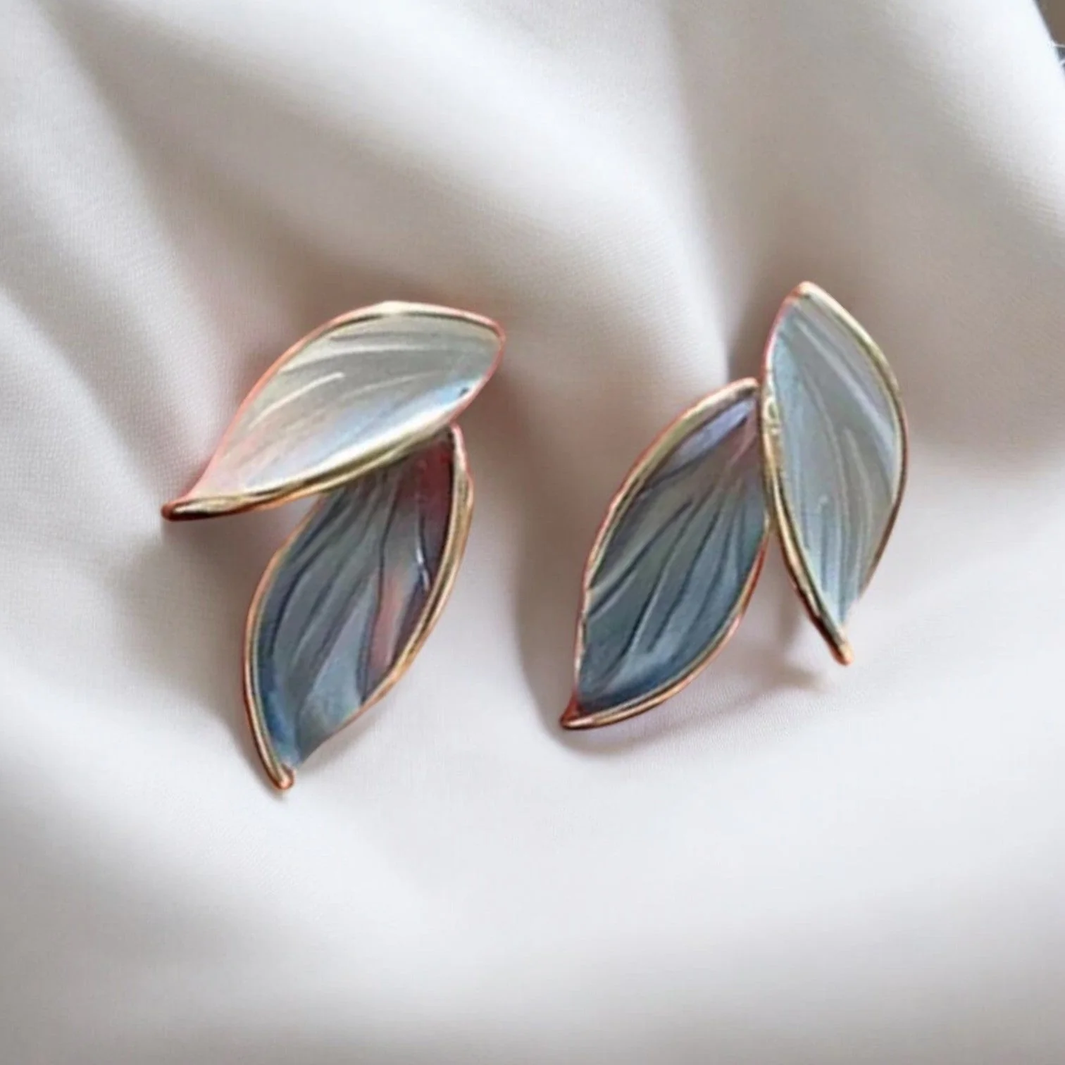 Enchanted Leaf Charms Stud Earring - Image 5