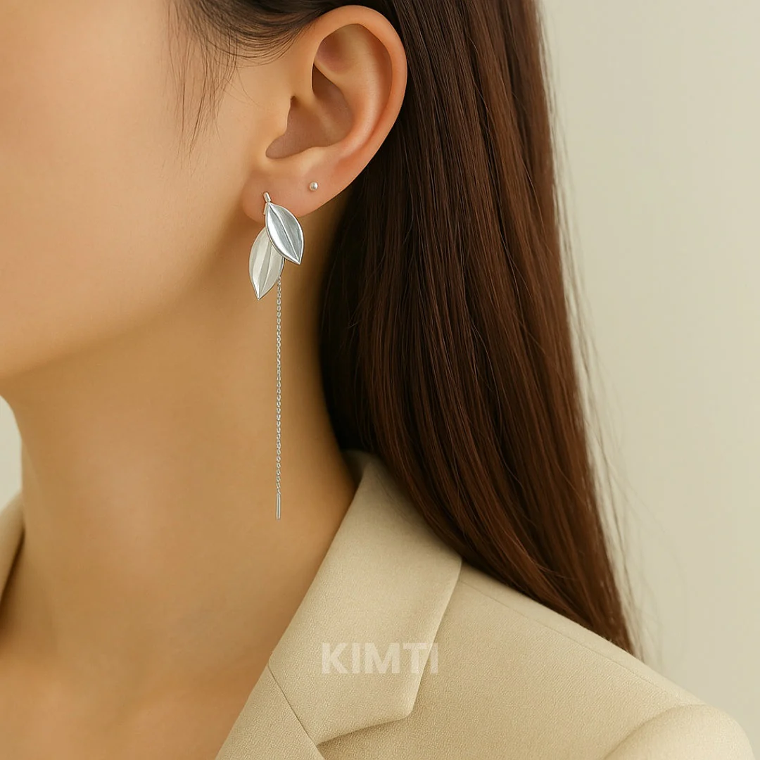 Enchanted Leaf Drops Earring — Buy Any 5 for Rs. 599 - Image 2