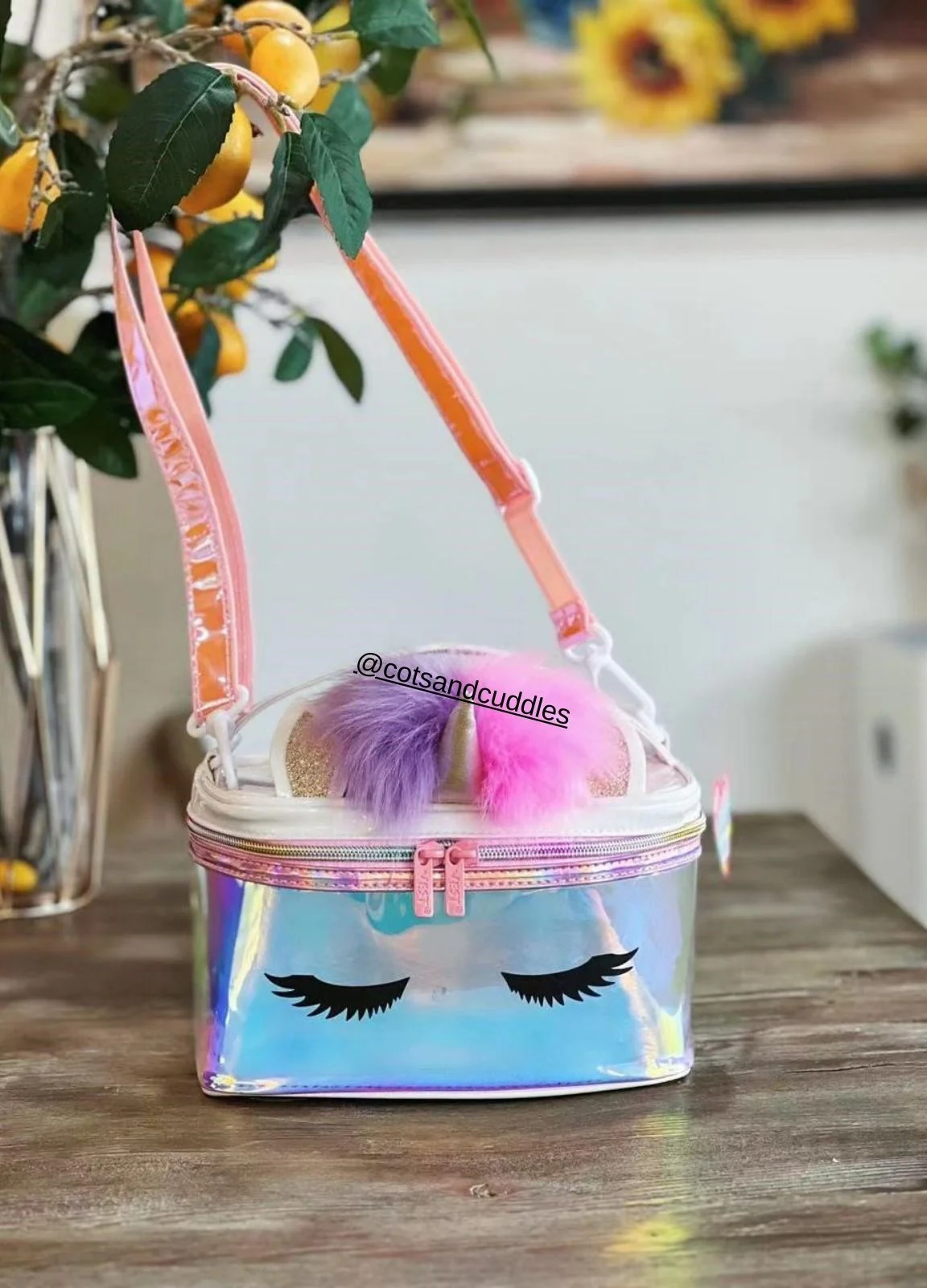 Enchanting Unicorn Holographic Multipurpose Bag with Adjustable Strap and Handle - Image 5
