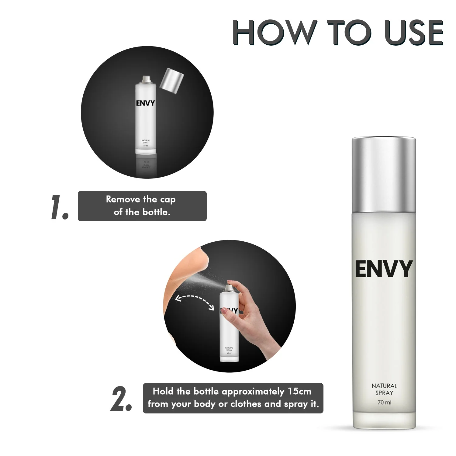 ENVY Natural Spray Perfume for Women - 70ml - Image 7