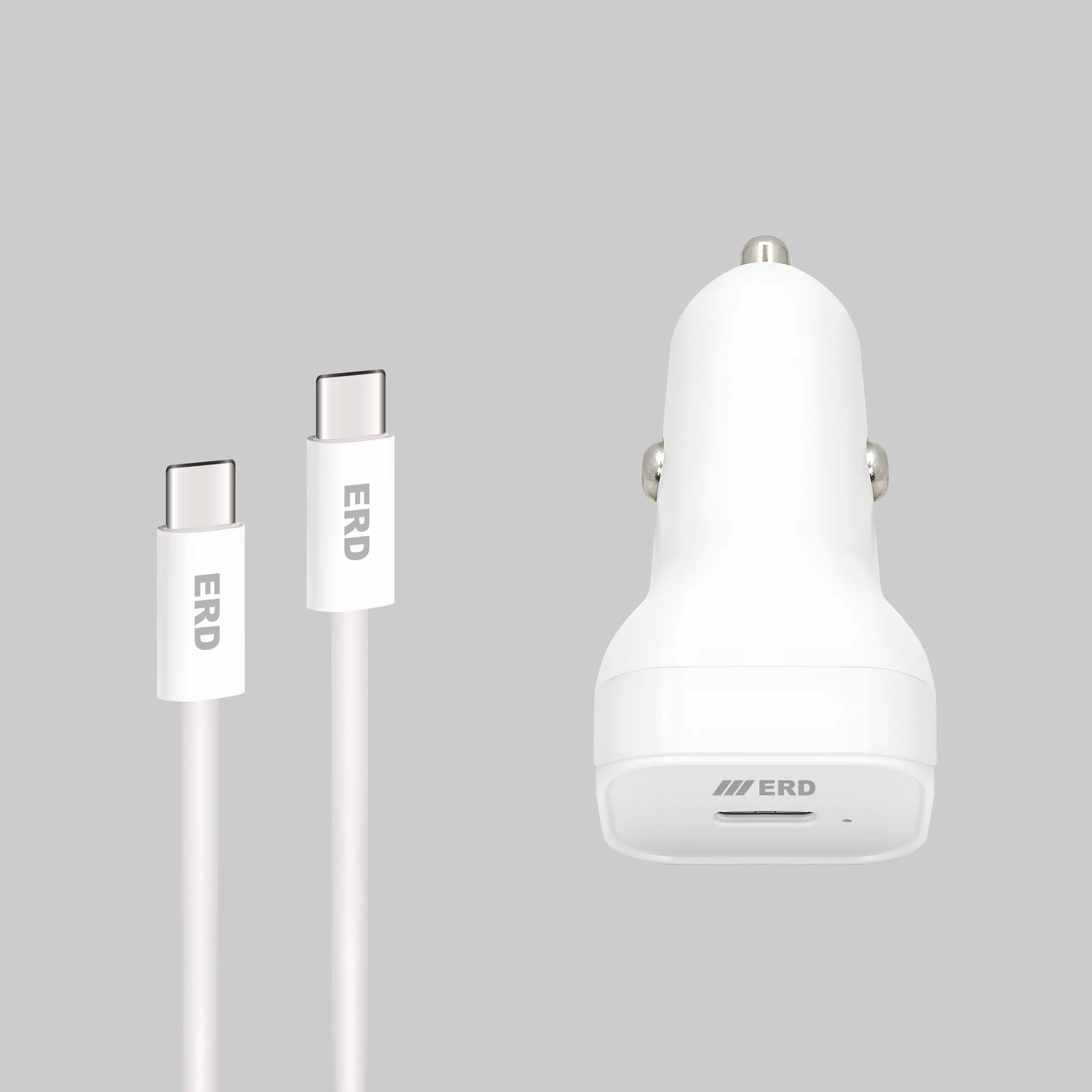 ERD CC-132 CHARGER USB-CTOC PD WHT 25W Fast Charger - Image 2