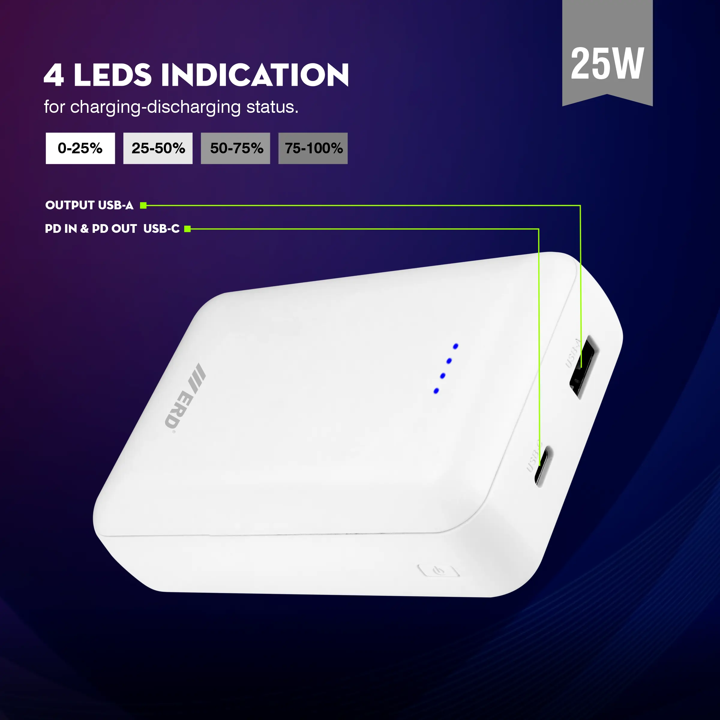 ERD PB-170 Power Bank 20000 mAh (25W) - Image 9