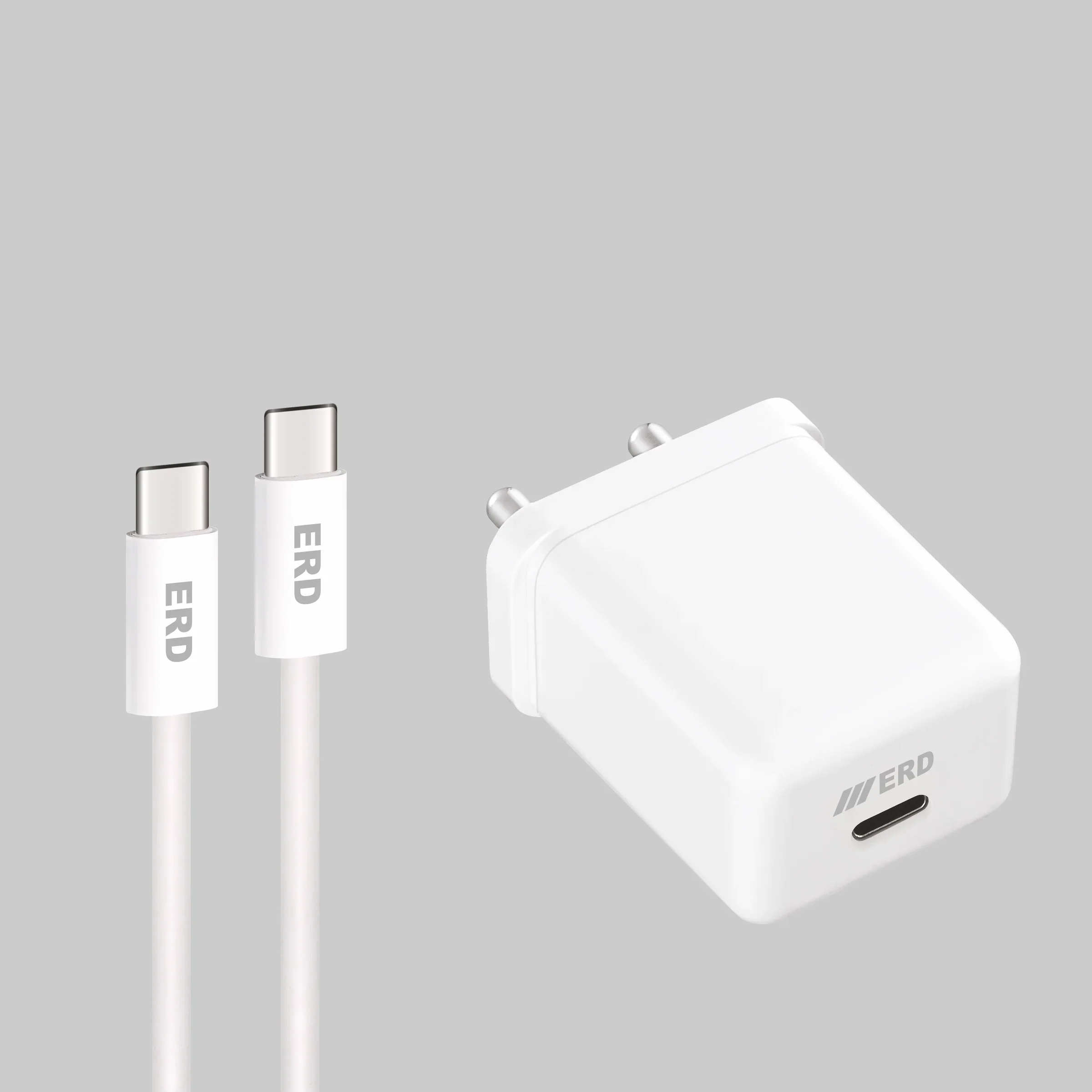 ERD TC-131 CHARGER USB-C 1P15 TO C PD WHT 20W - Image 2
