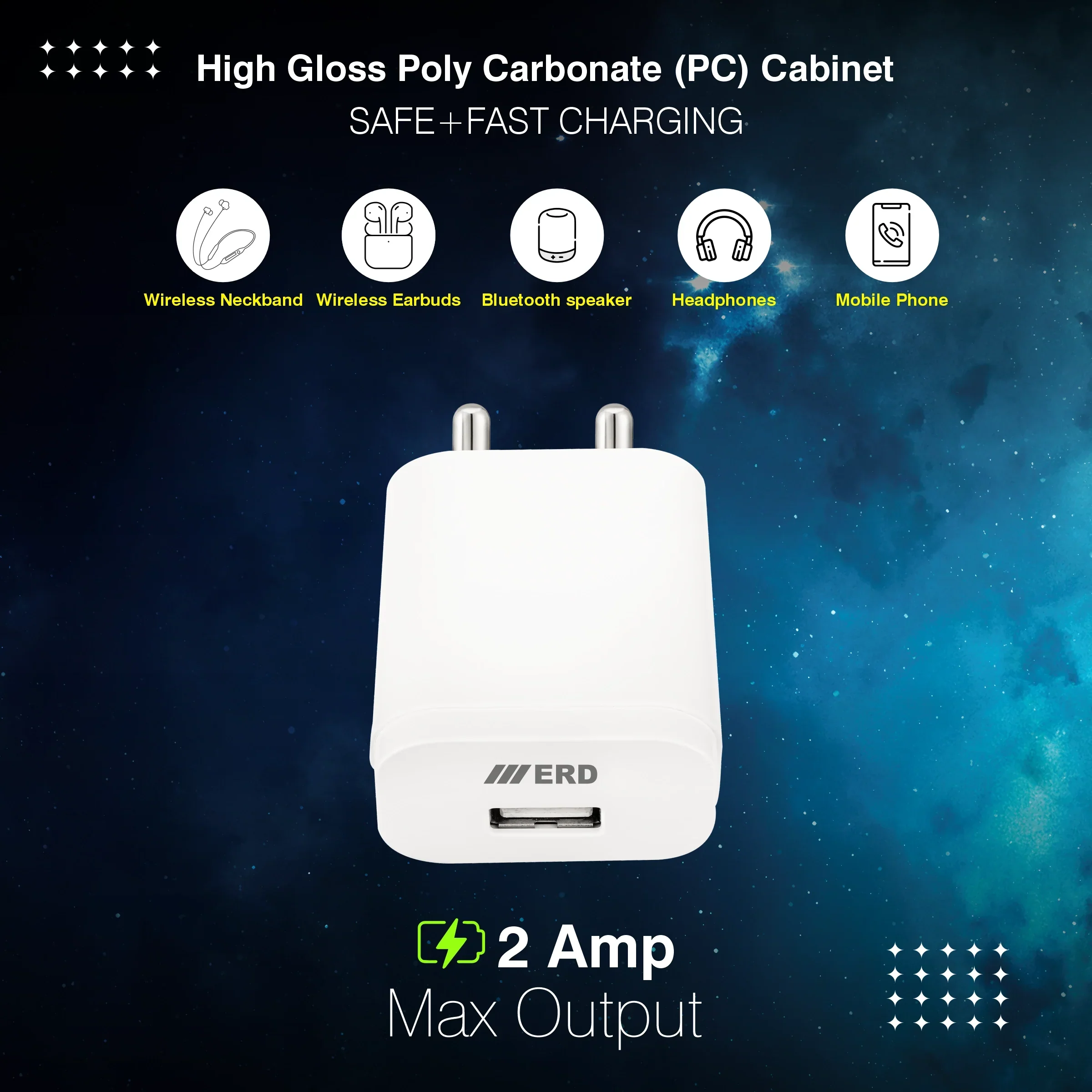 ERD TC-202 CHARGER WITH IP5 DATA CABLE WHITE 10W - Image 4