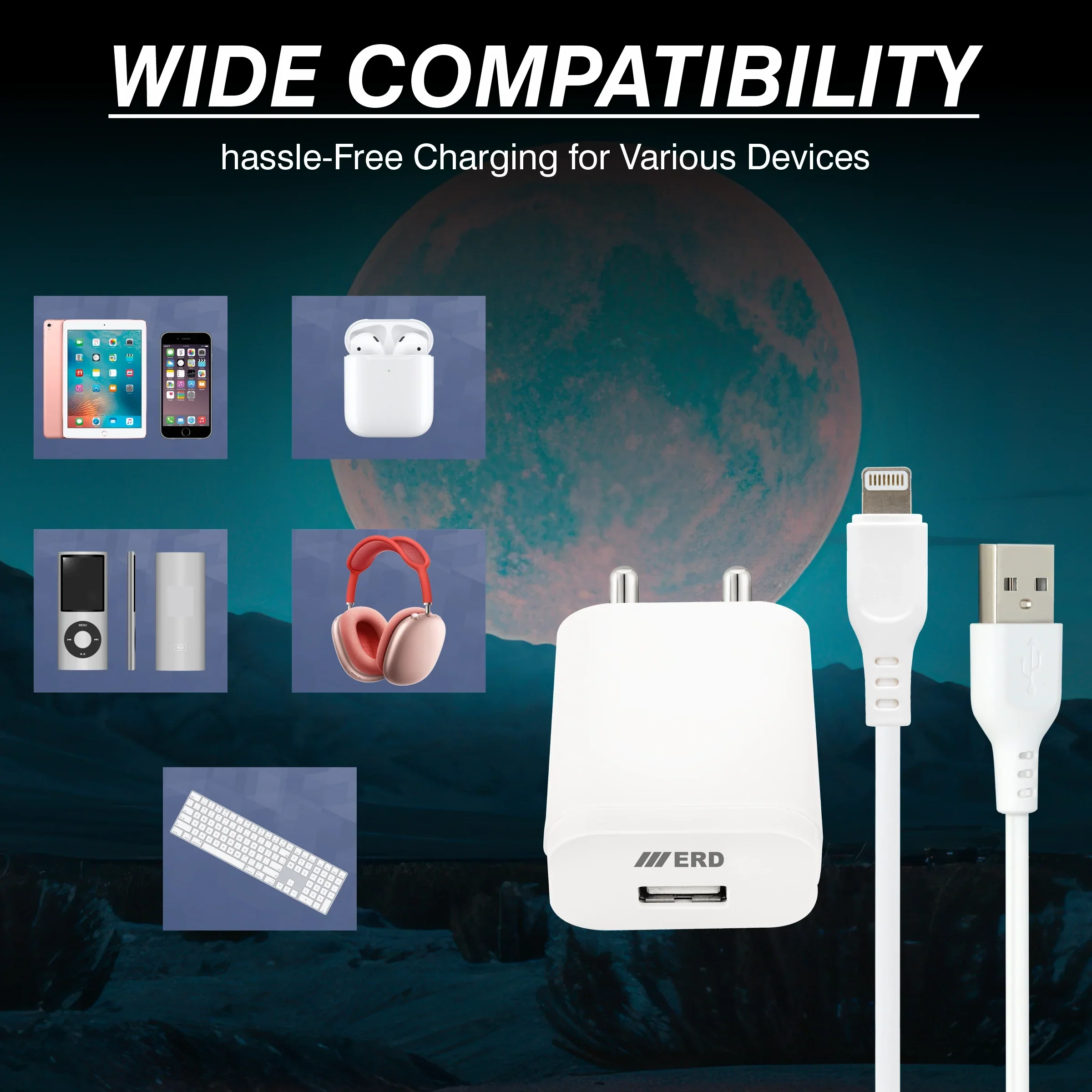 ERD TC-202 CHARGER WITH IP5 DATA CABLE WHITE 10W - Image 6