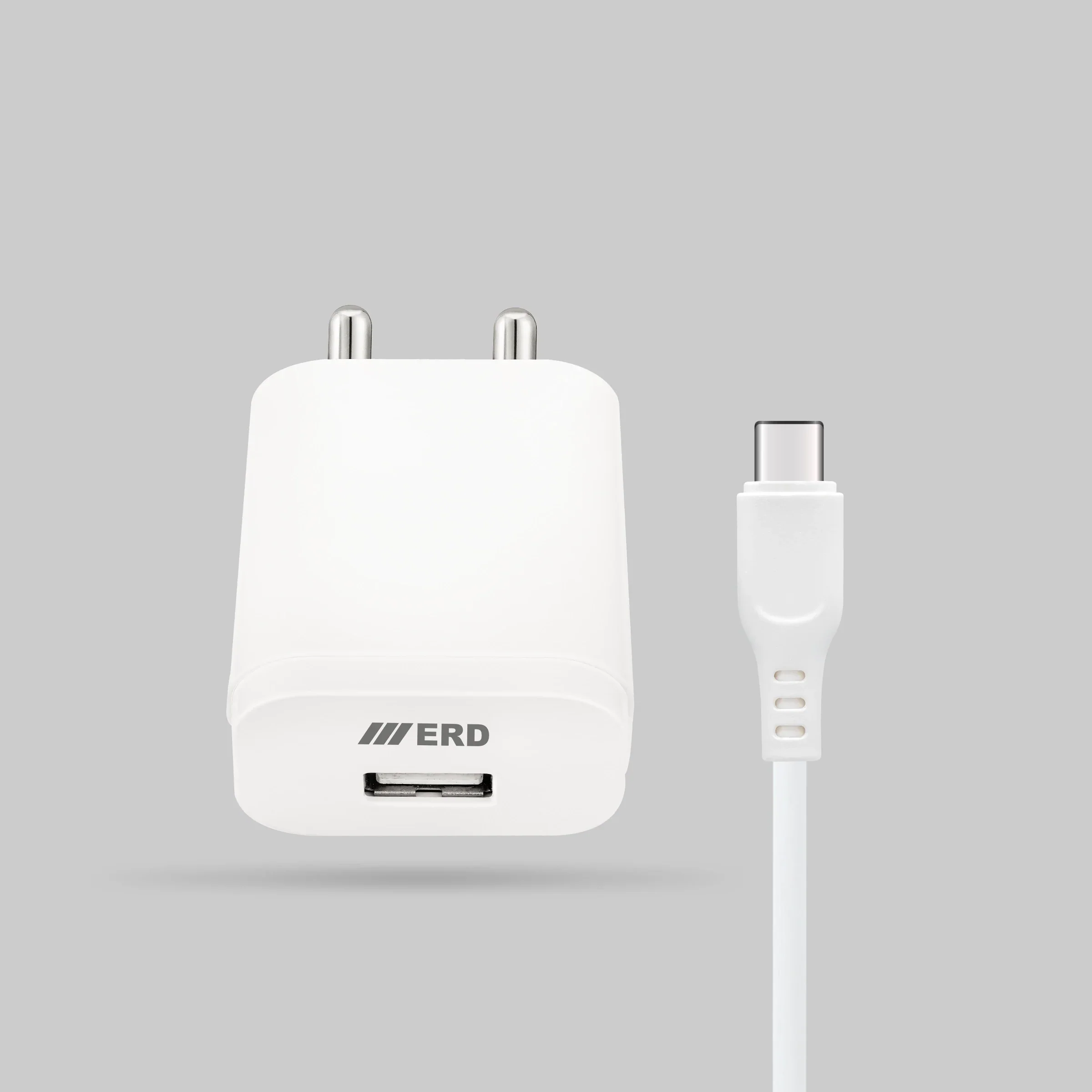 ERD TC-203 CHARGER + USB C WHITE 12W
