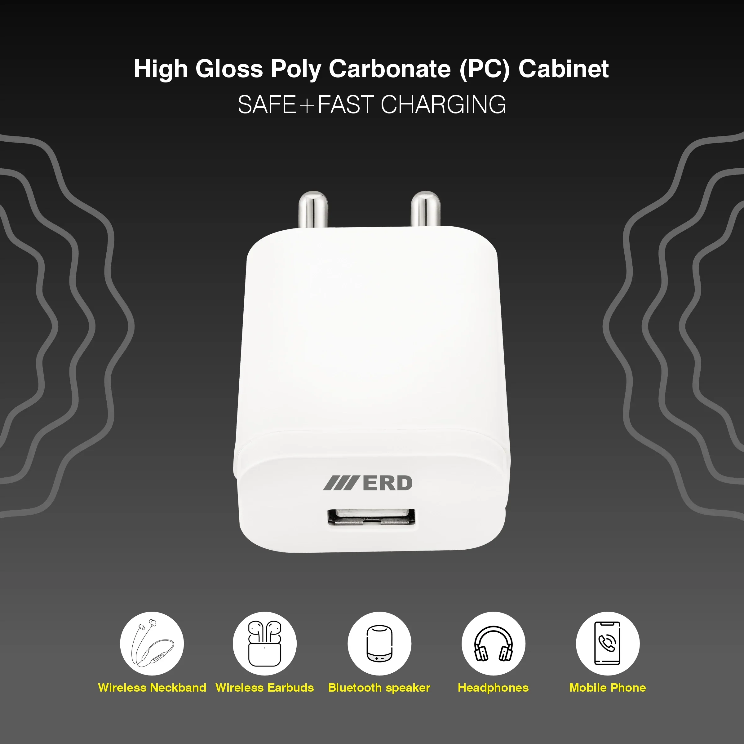 ERD TC-203 CHARGER + USB C WHITE 12W - Image 4