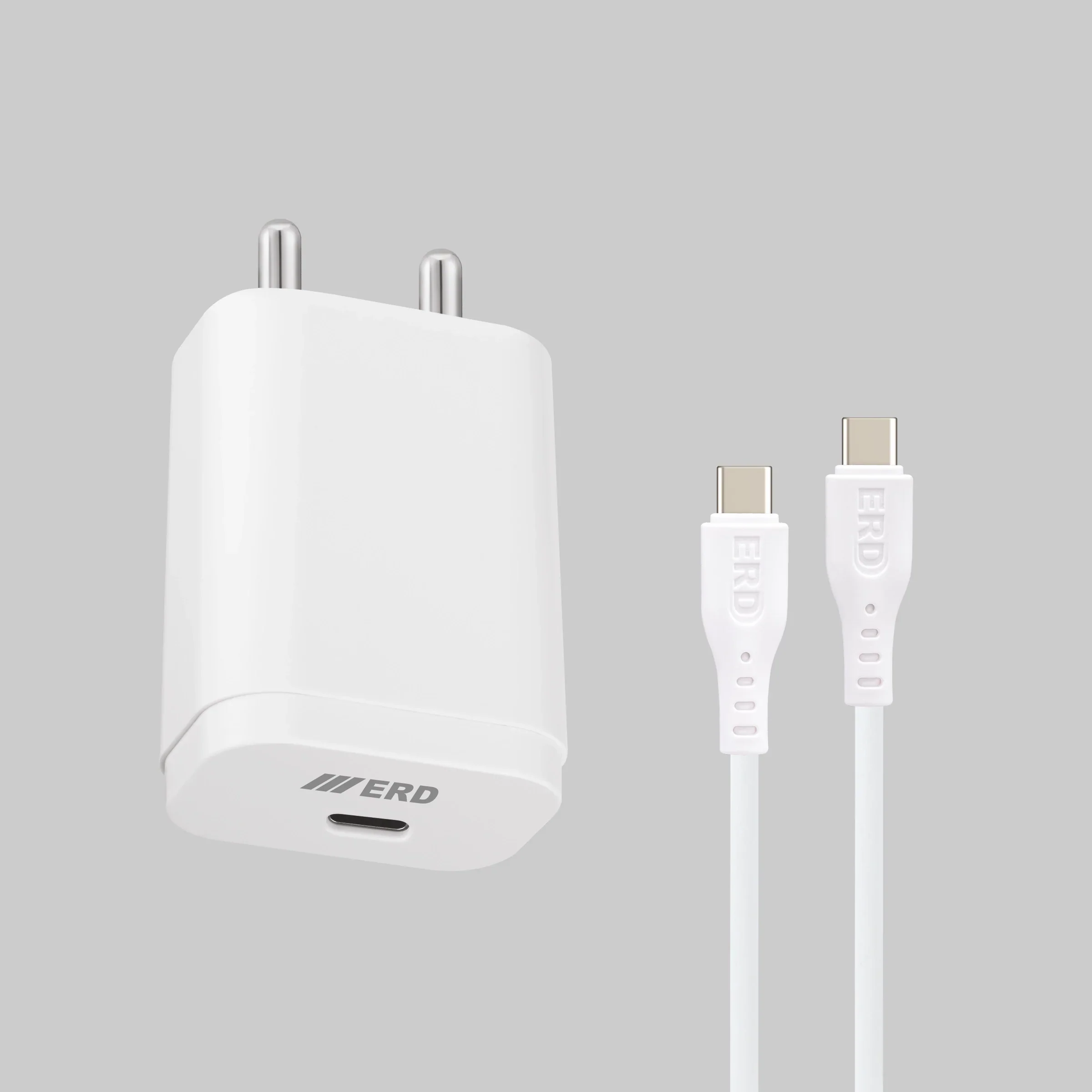 ERD TC-232 CHARGER USB-C TO C PD WHT 25W