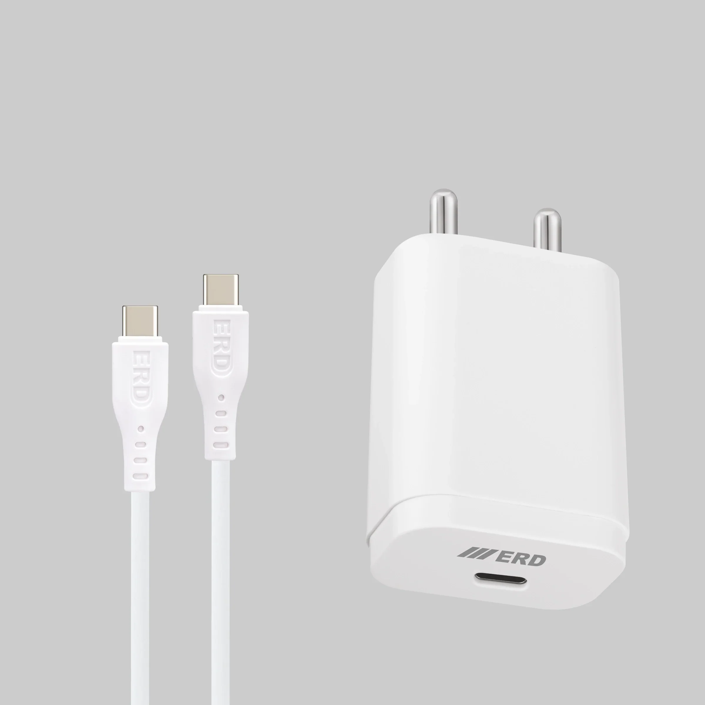 ERD TC-232 CHARGER USB-C TO C PD WHT 25W - Image 2