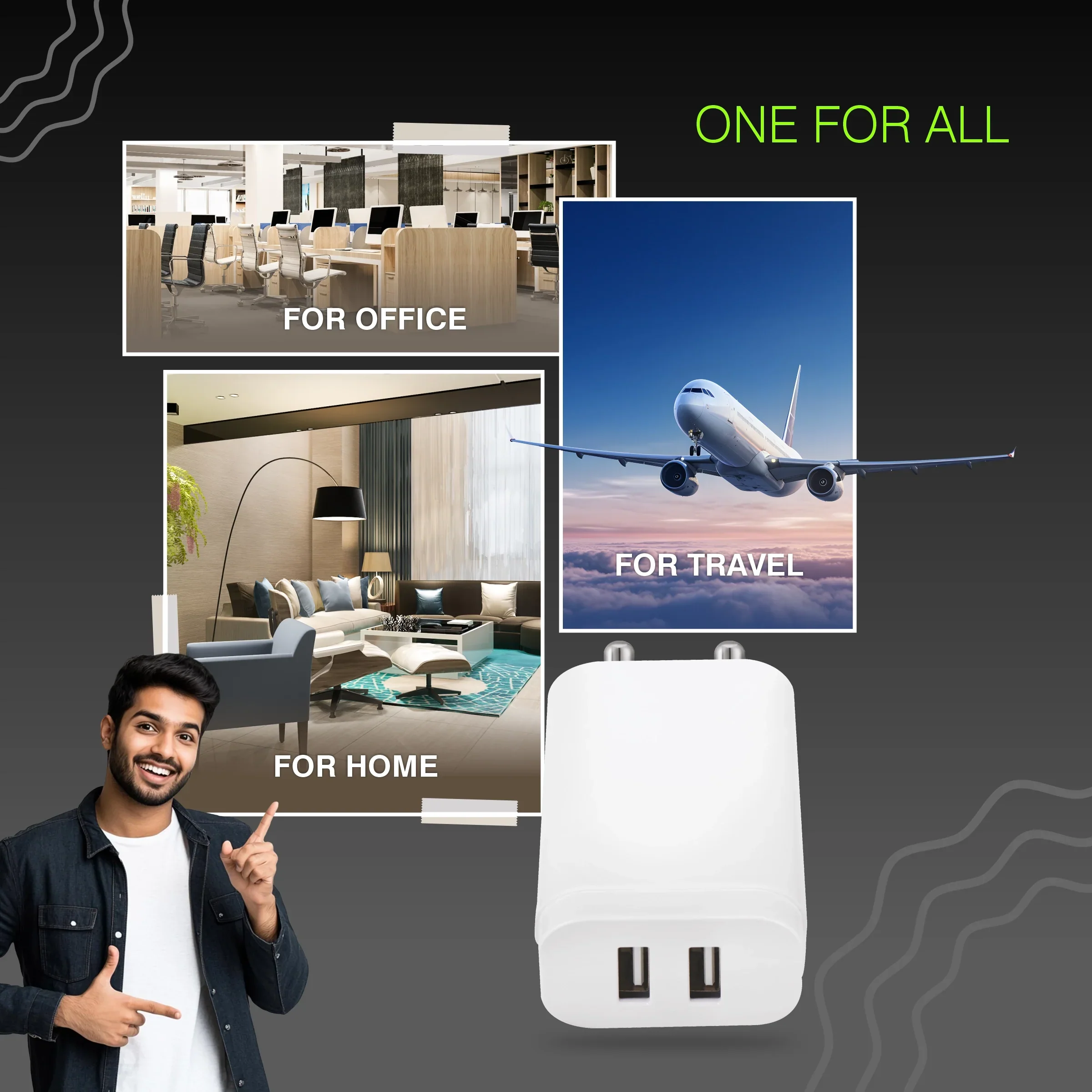 ERD TC-274 USB-A DUAL CHARGER WHT 20W - Image 7