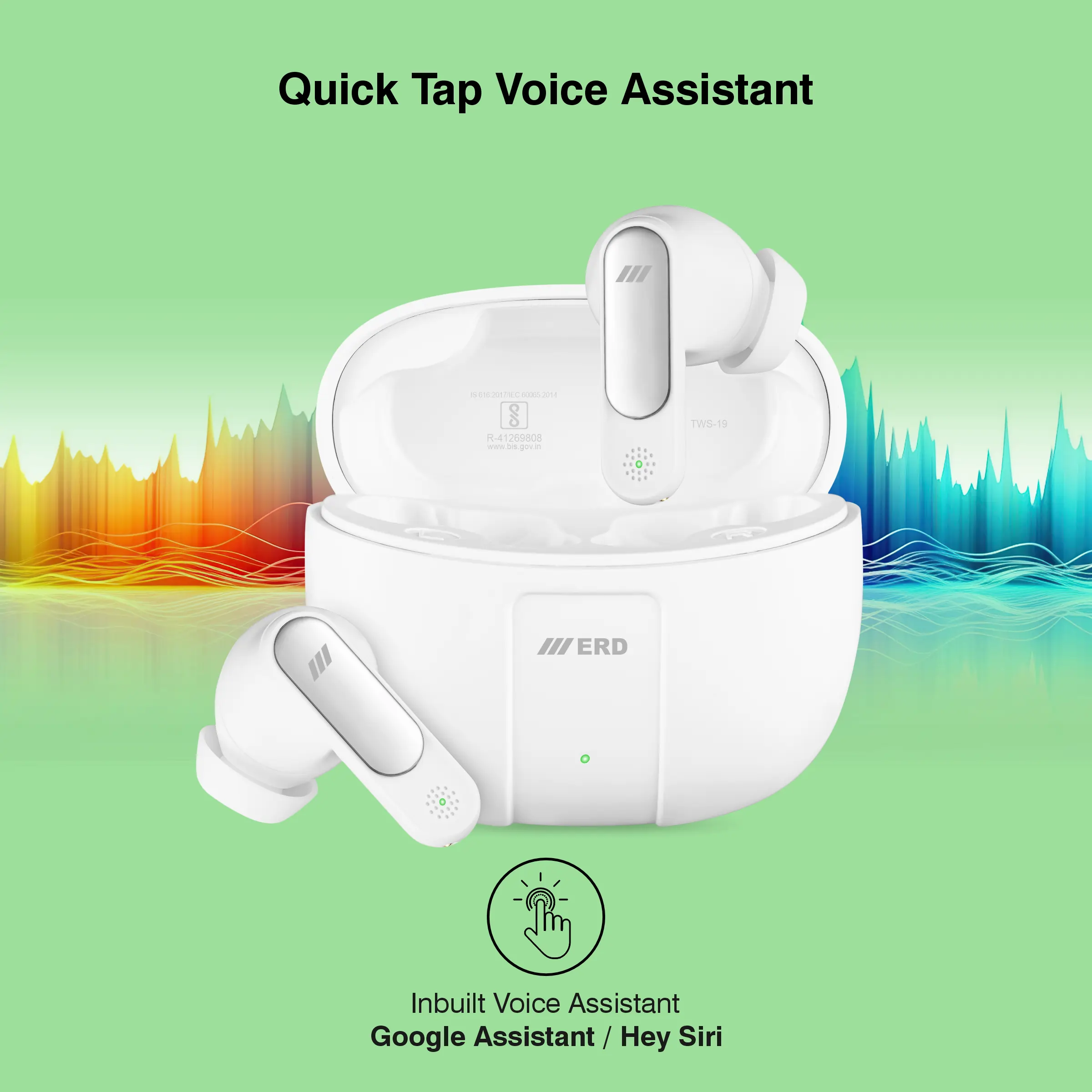 ERD TWS-19 Wireless Earbuds - Image 7