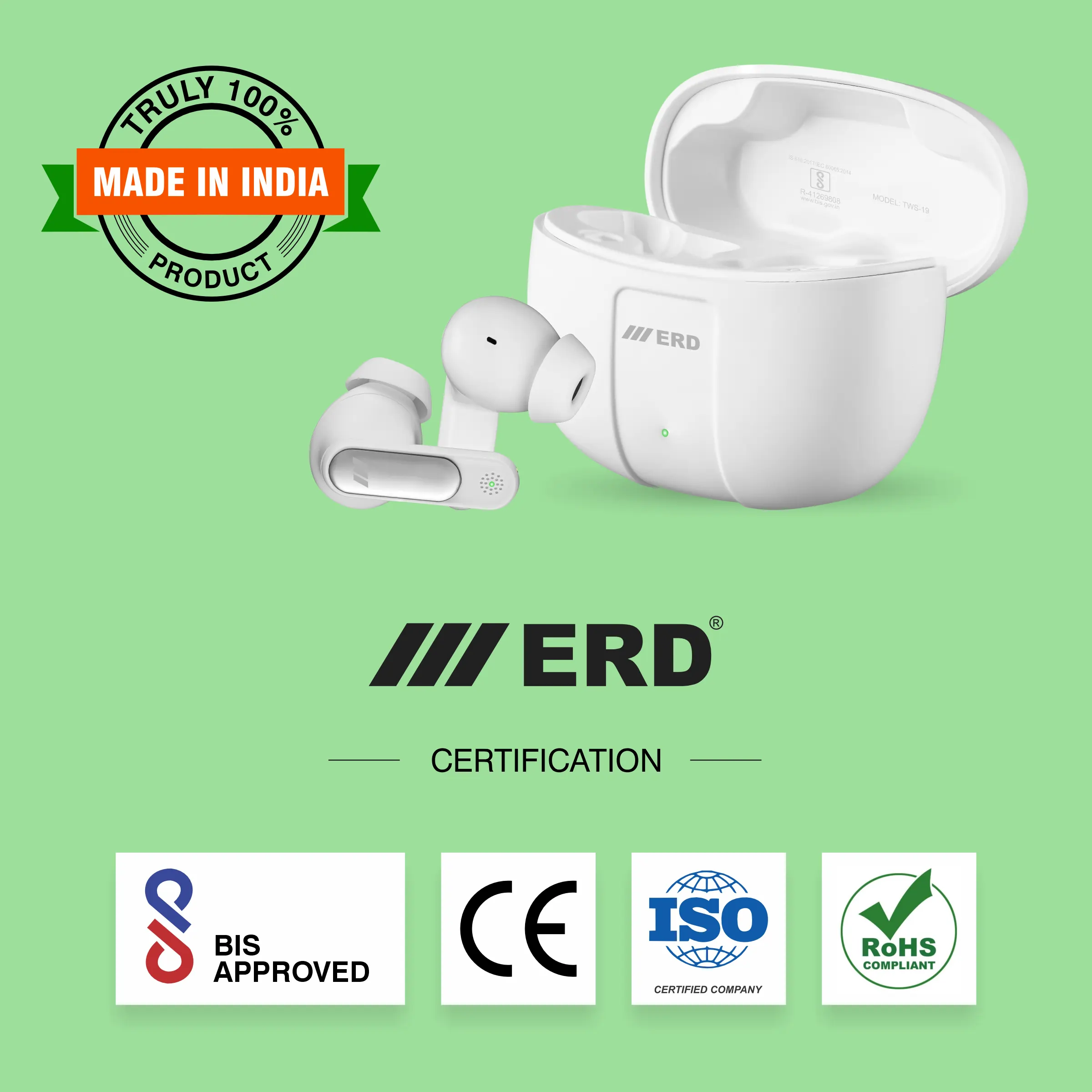 ERD TWS-19 Wireless Earbuds - Image 8