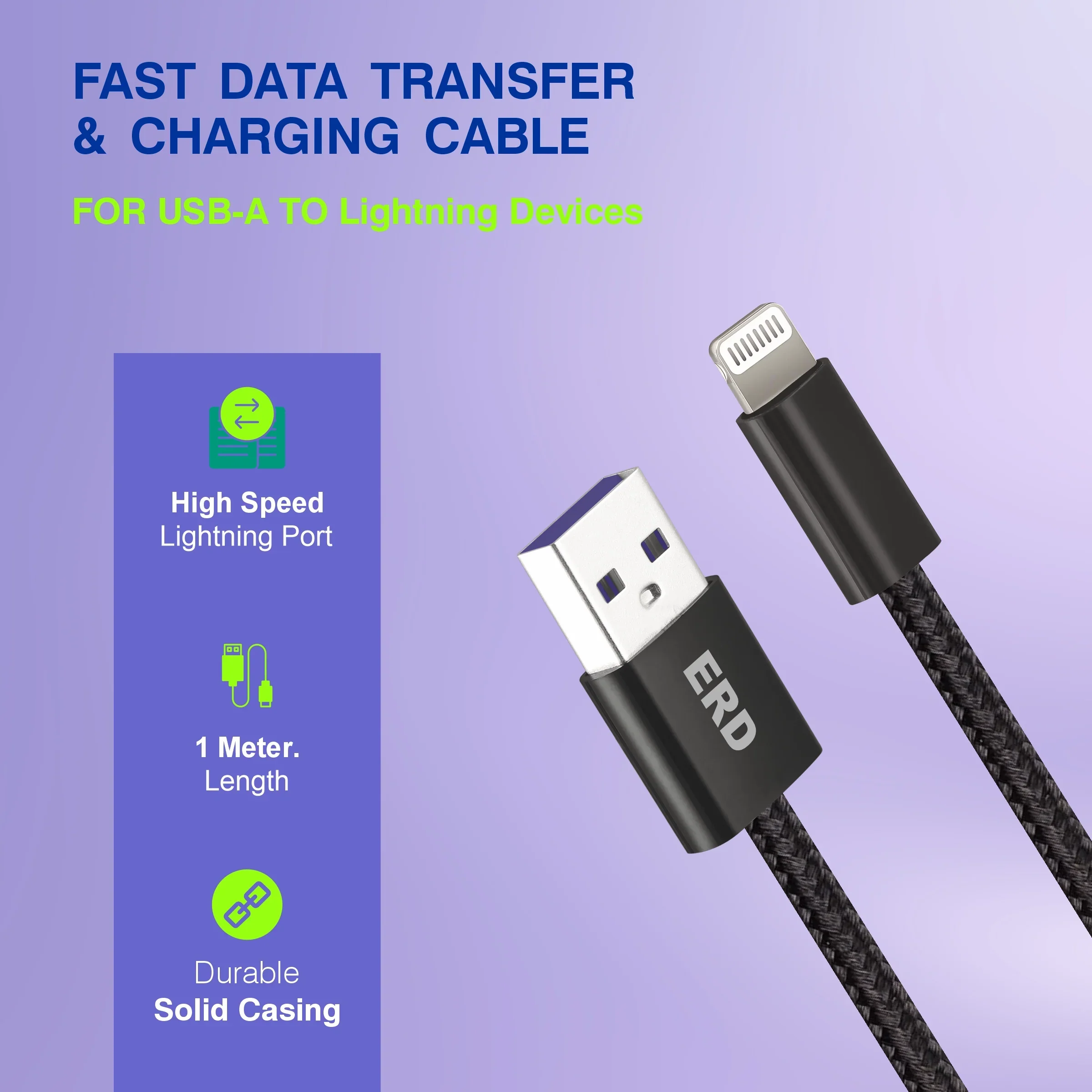 ERD UC-325 Lightning Data Cable-25W - Image 3