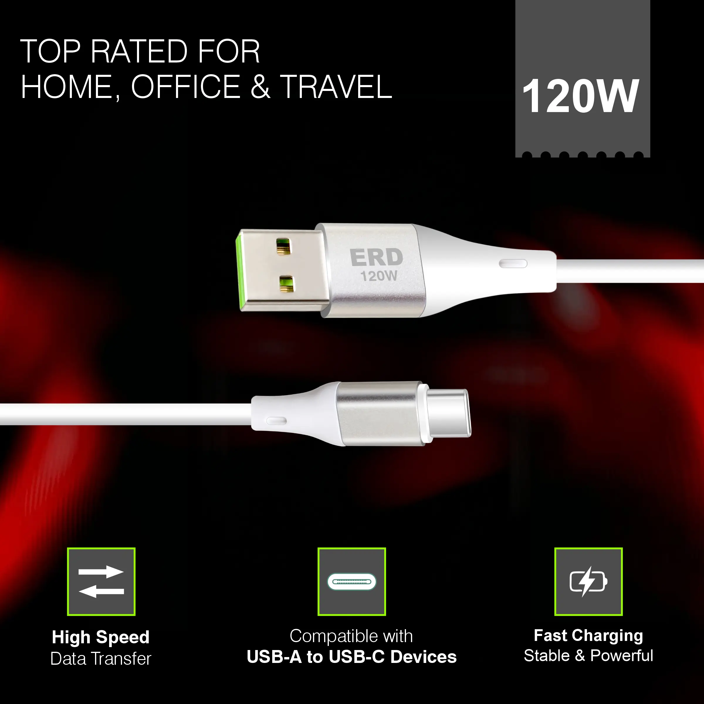 ERD UC-352 USB-C DATA CABLE PMW 120W - Image 6