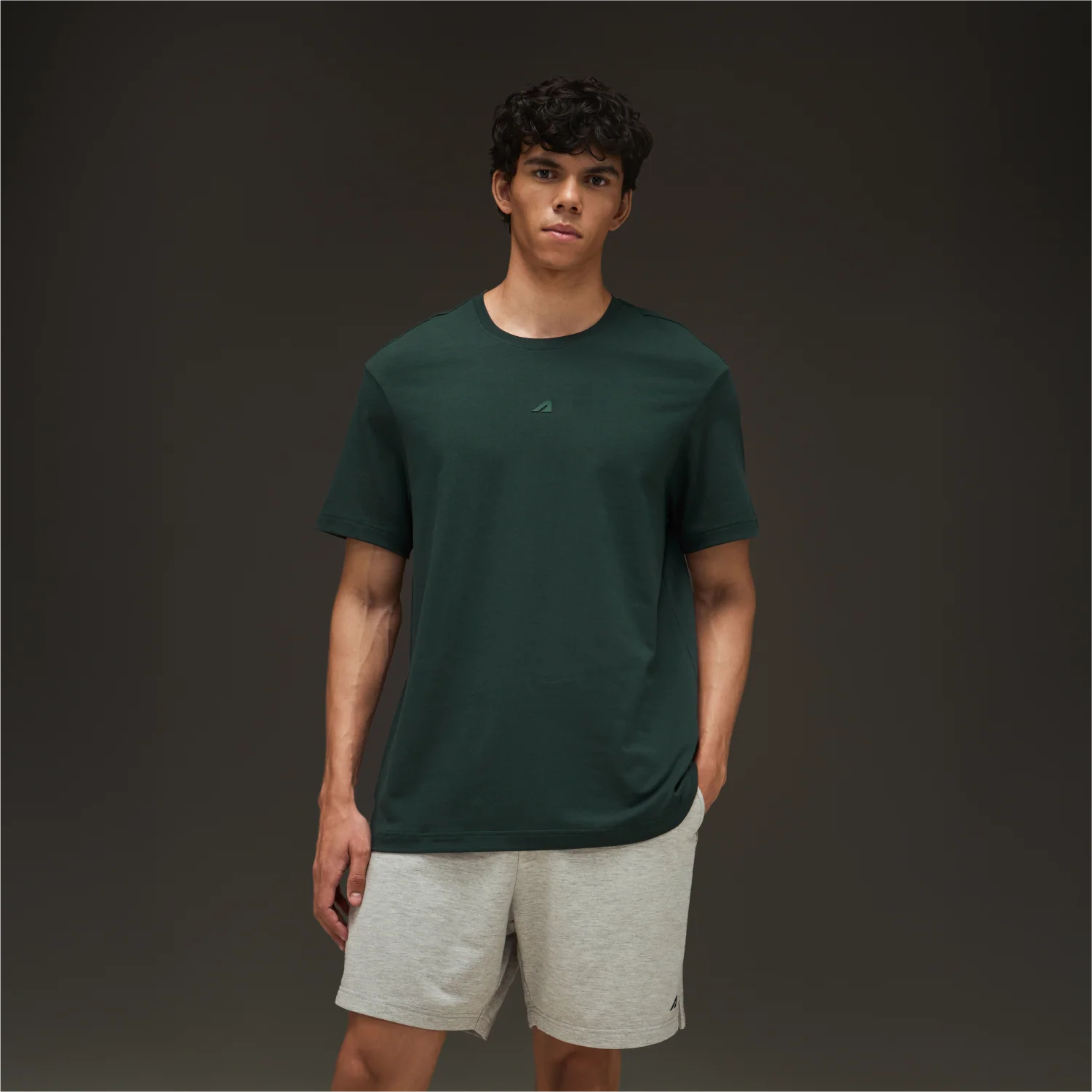 Essential Cotton T-Shirt  Bottlegreen - Image 20