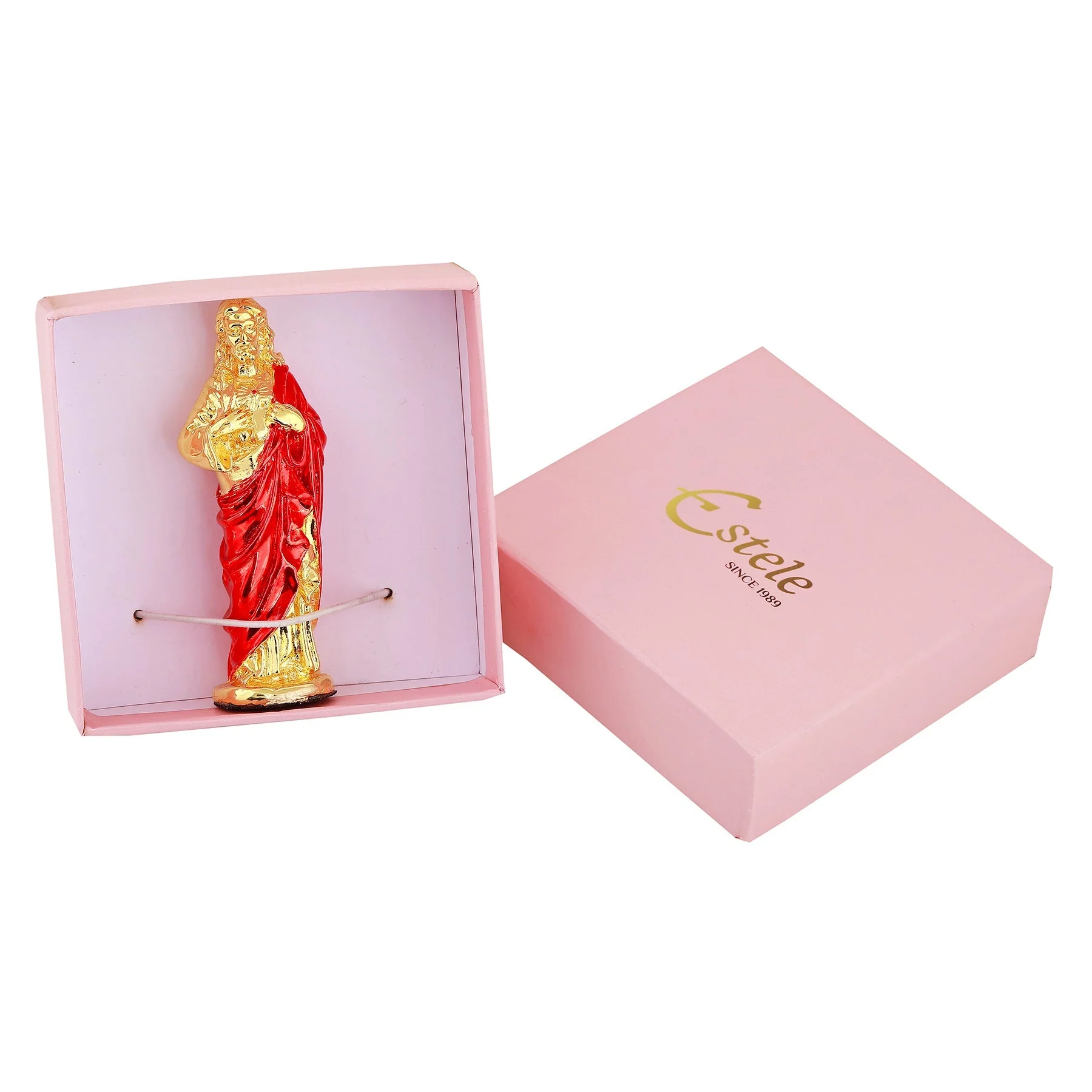 Estele Gold Plated Almighty Jesus Christ Idol With Enamel Color - Image 6