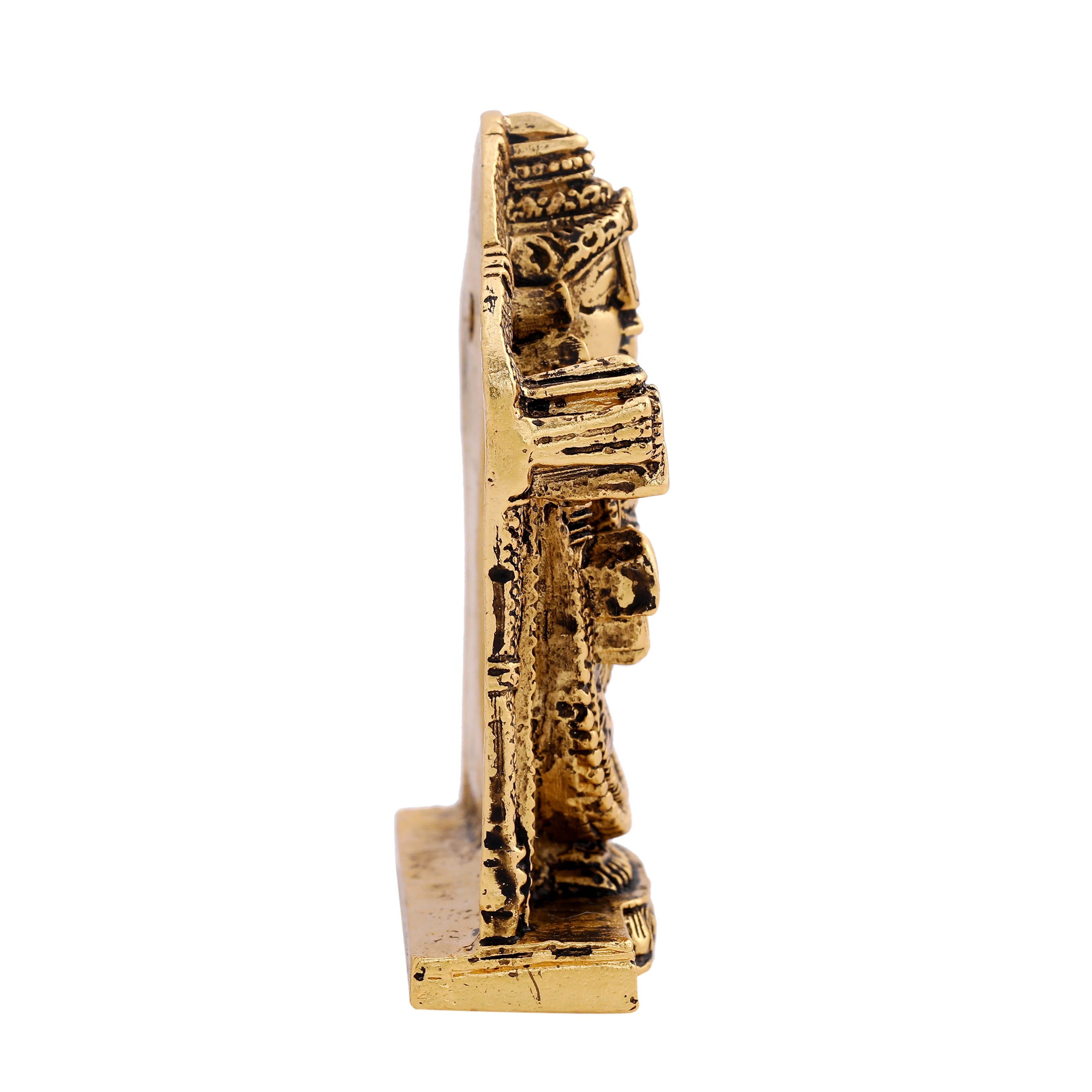 Estele Gold Plated Antique Lord Tirupati Balaji Idol Showpiece For Pooja Mandir/ Home Decorative - Image 8