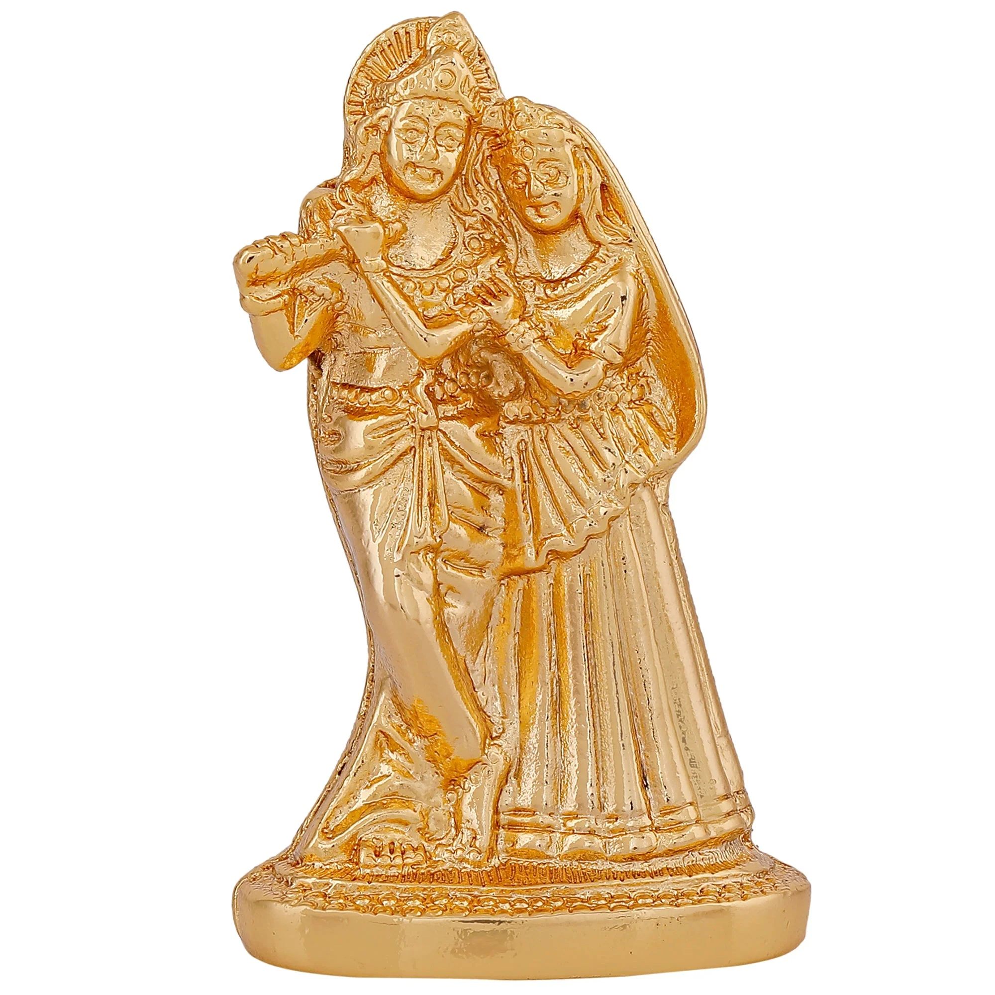 Estele Gold Plated Devotional Shree Radha Krishna Idol - Image 3