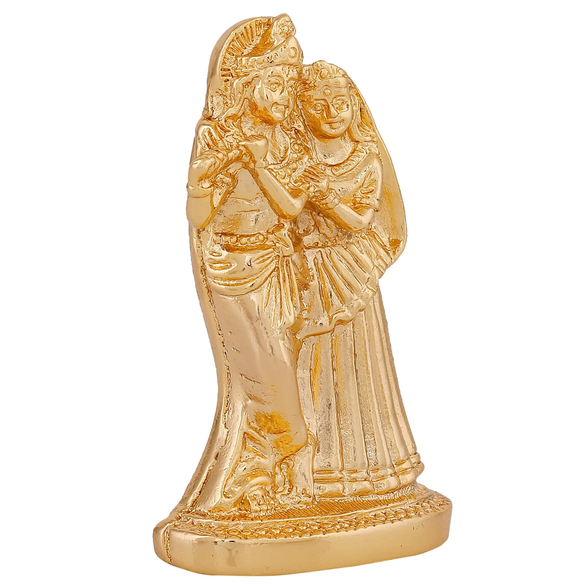 Estele Gold Plated Devotional Shree Radha Krishna Idol - Image 4