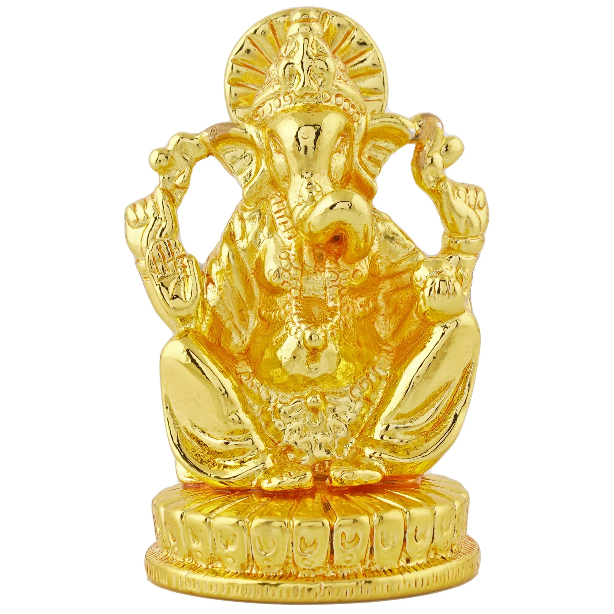 Estele Gold Plated Divine Ganesh Idol - Image 2