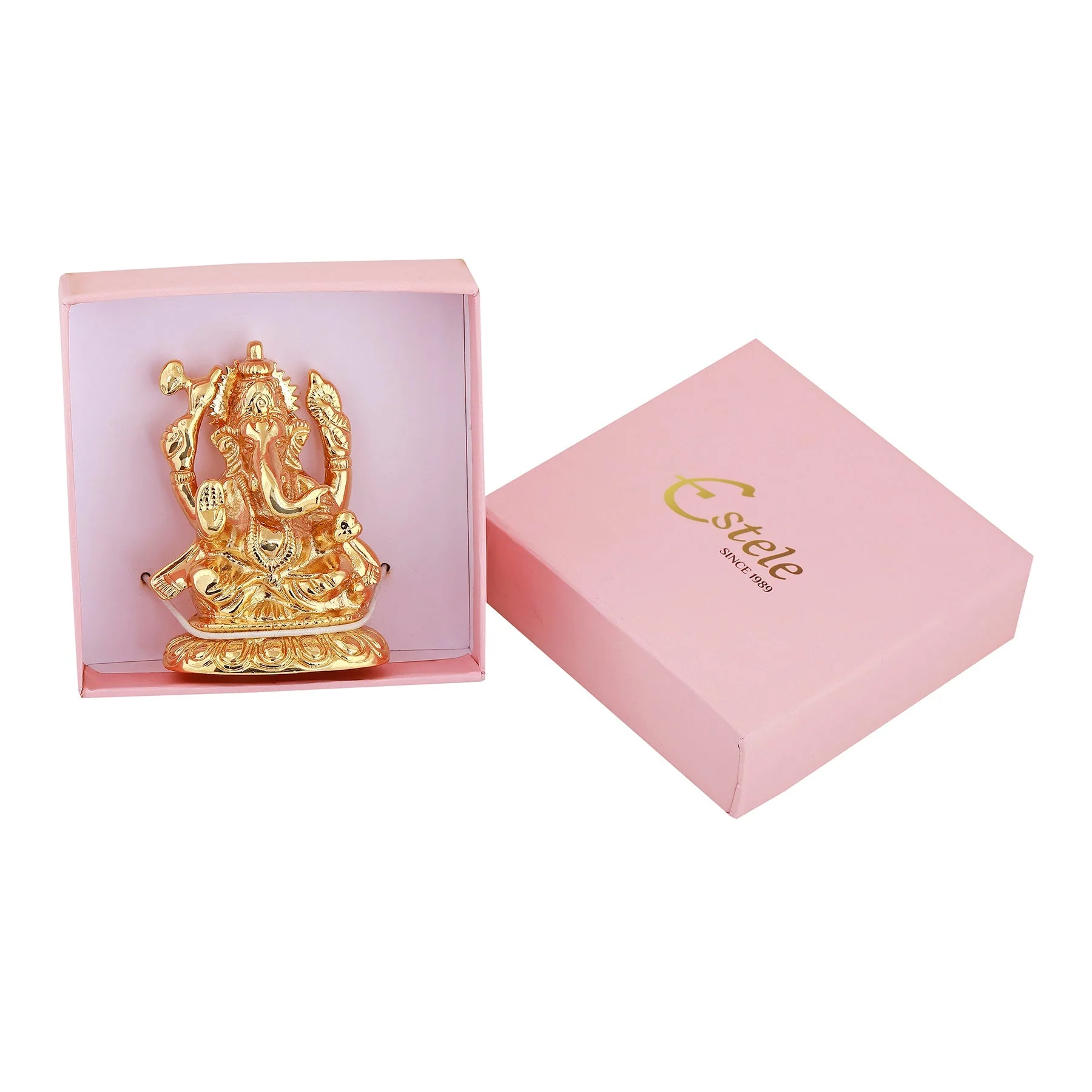 Estele Gold Plated Divine Ganesh Idol - Image 6