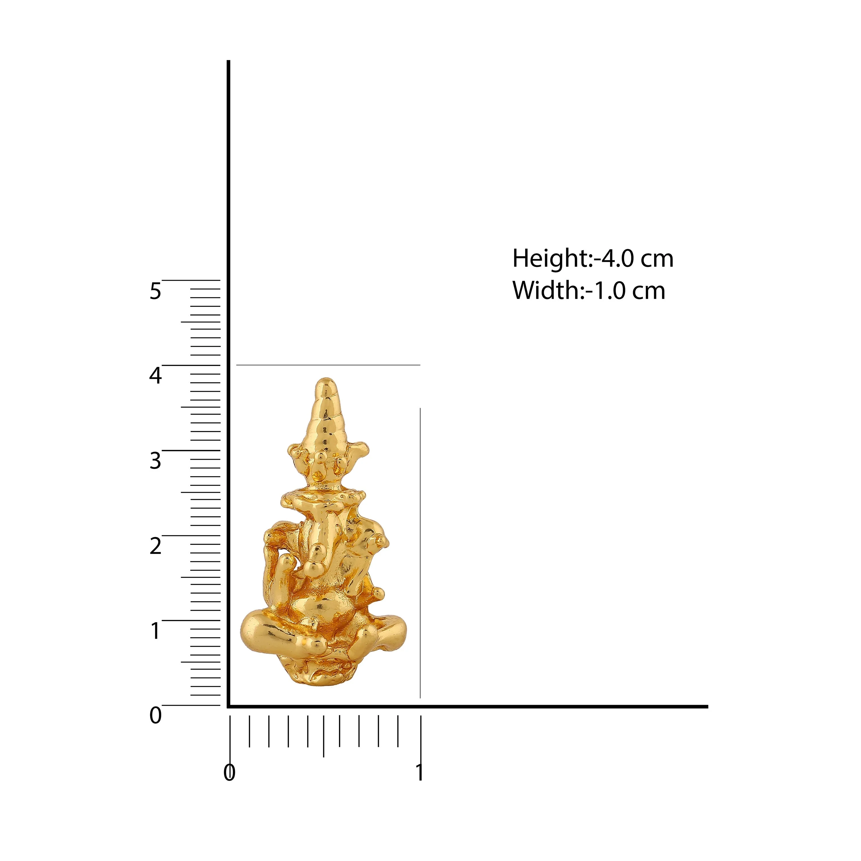 Estele Gold Plated Divine Ganesh Idol - Image 6