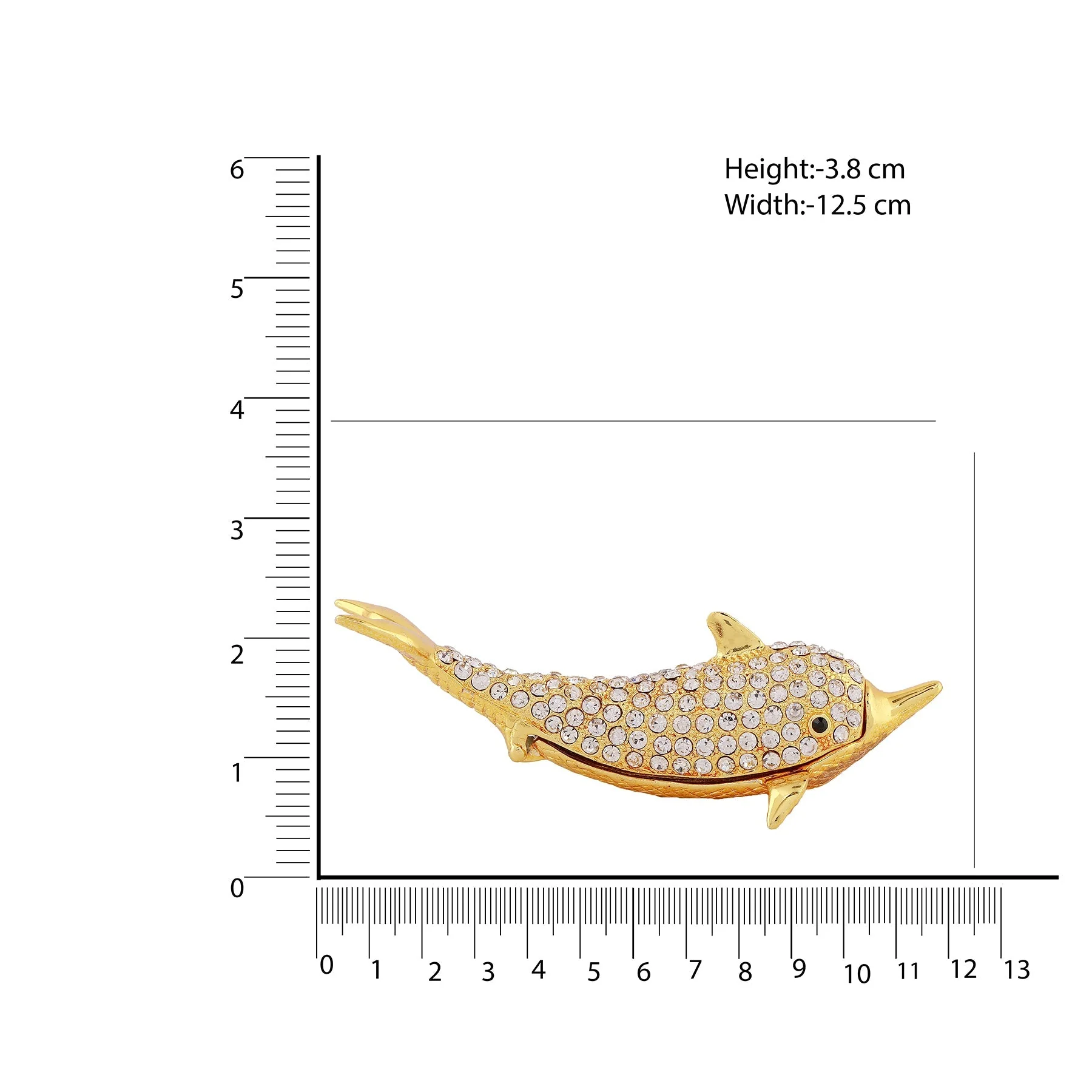 Estele Gold Plated Dolphine Idol - Image 10