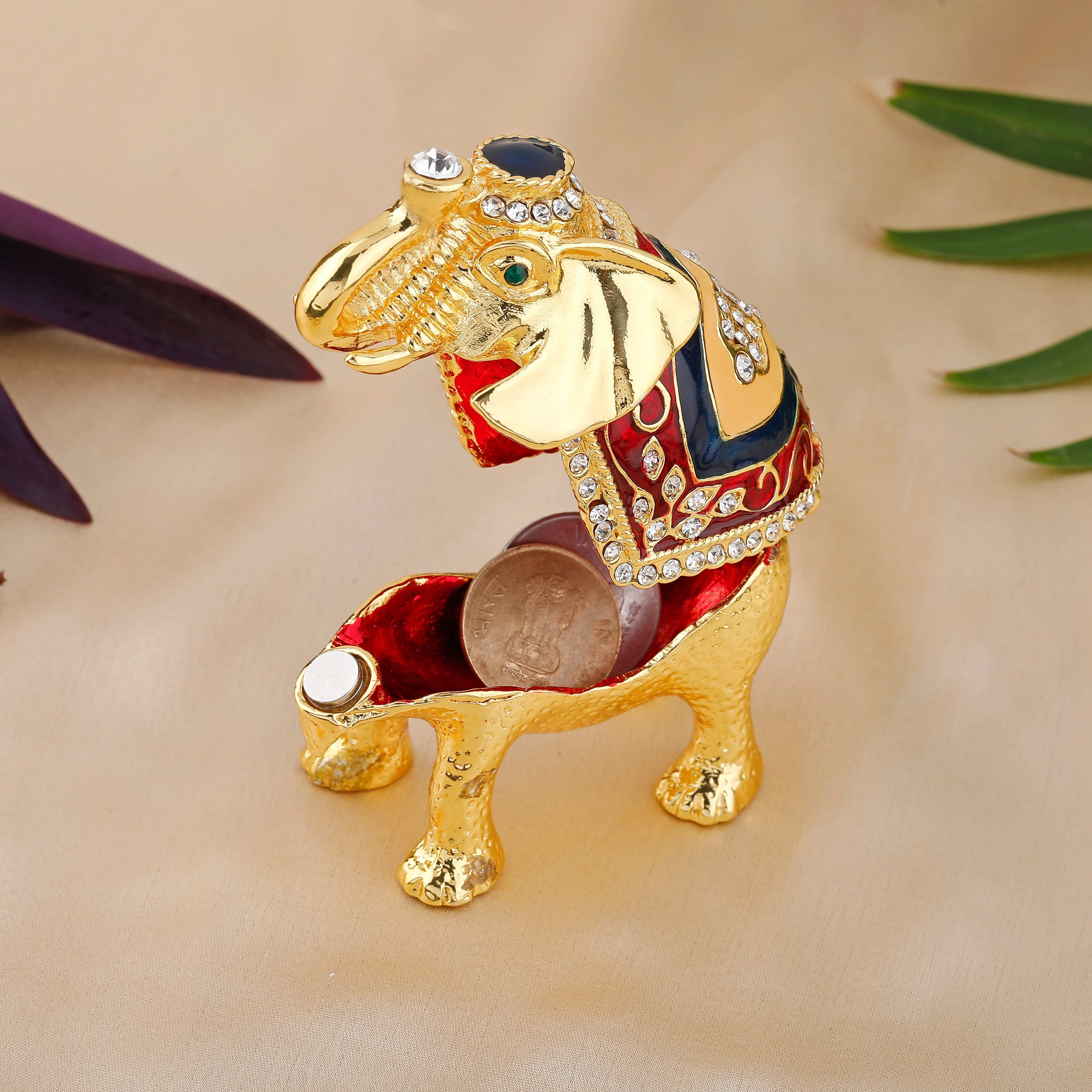 Estele Gold Plated Elephant Idol - Image 2