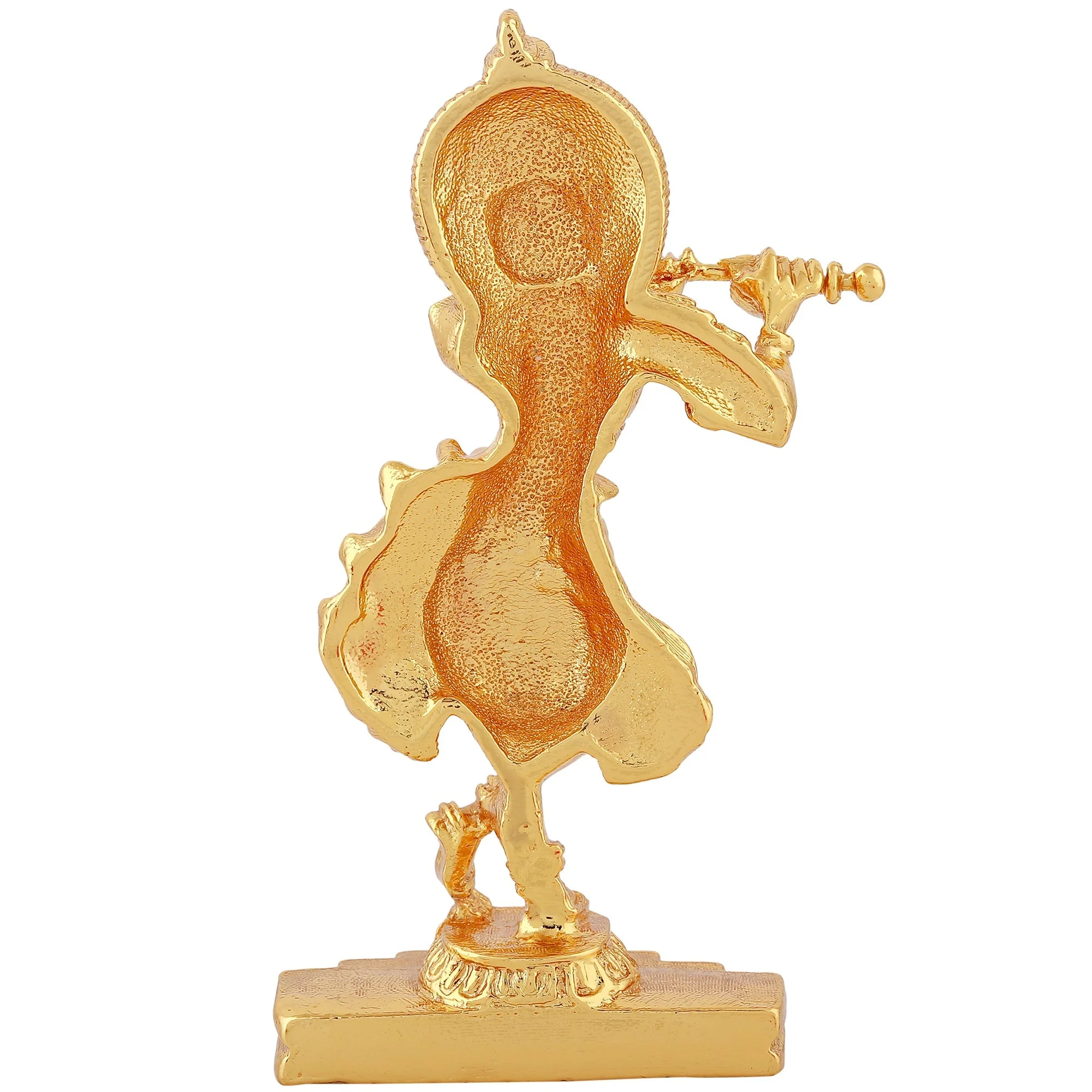 Estele Gold Plated God Of Love Sri Krishna Idol For Pooja/Car Decor. - Image 4