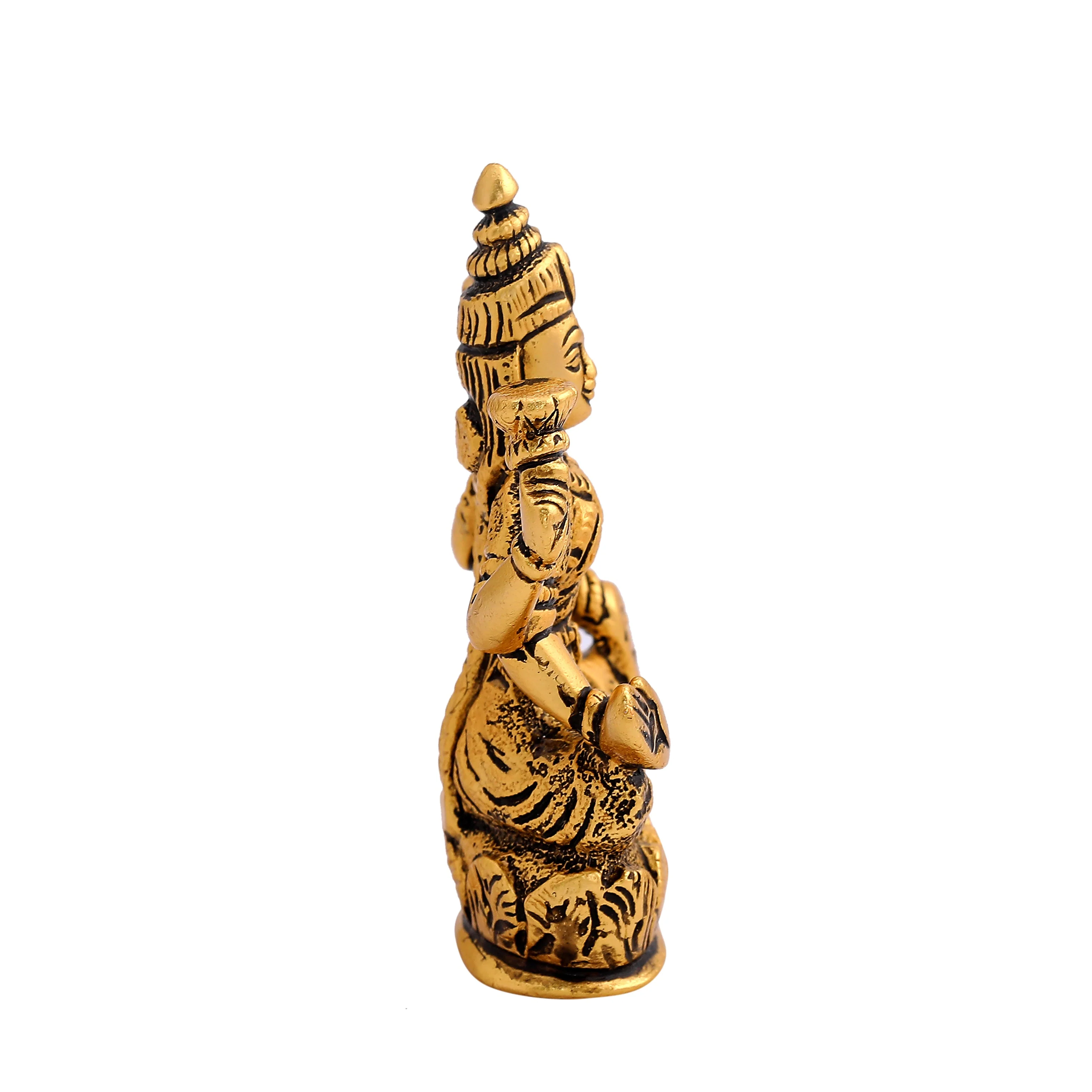 Estele Gold Plated Goddess Lakshmi Ji Idol (Lax-02-Dga Deity) - Image 4