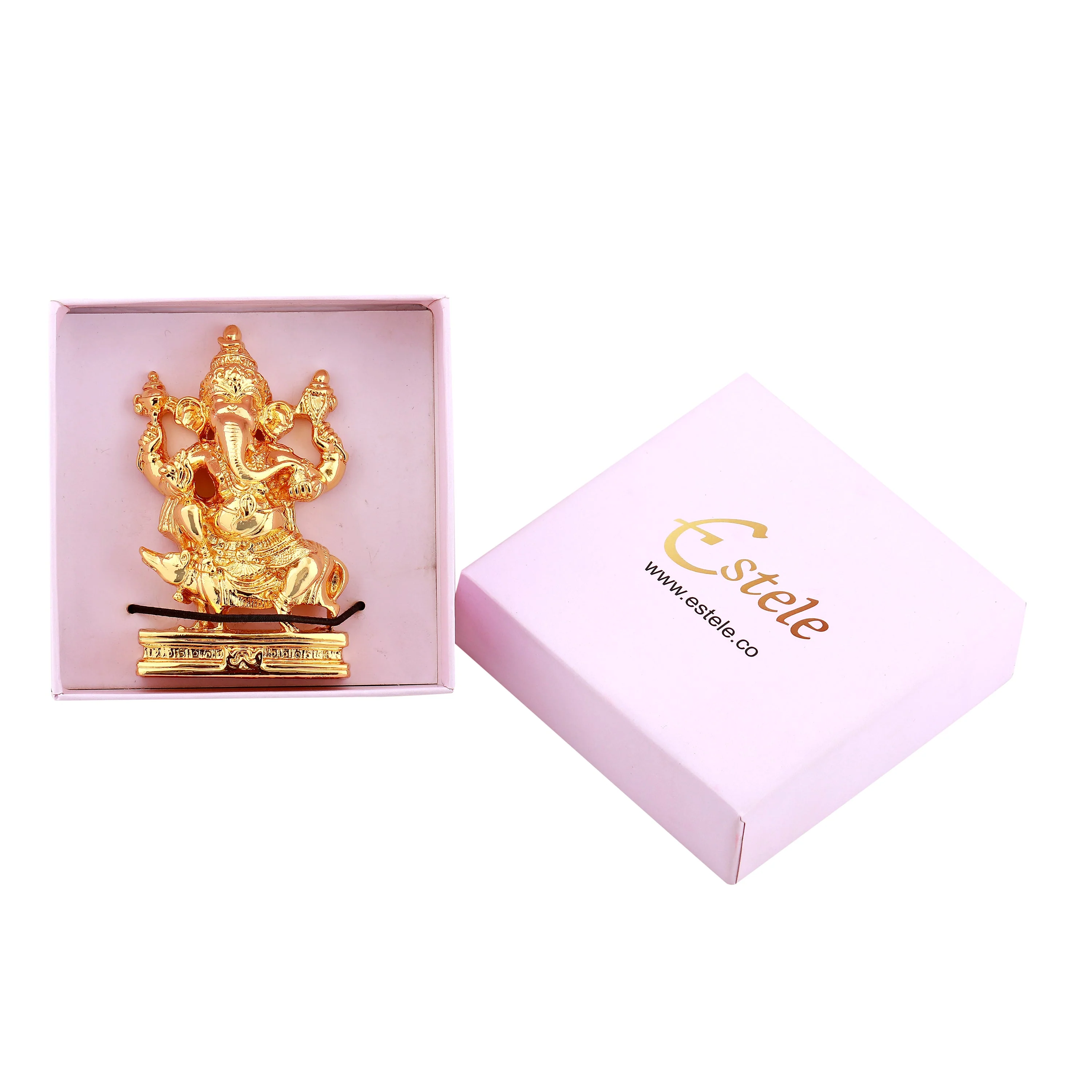 Estele Gold Plated Lord Ganesh Idol (Bg) - Image 7