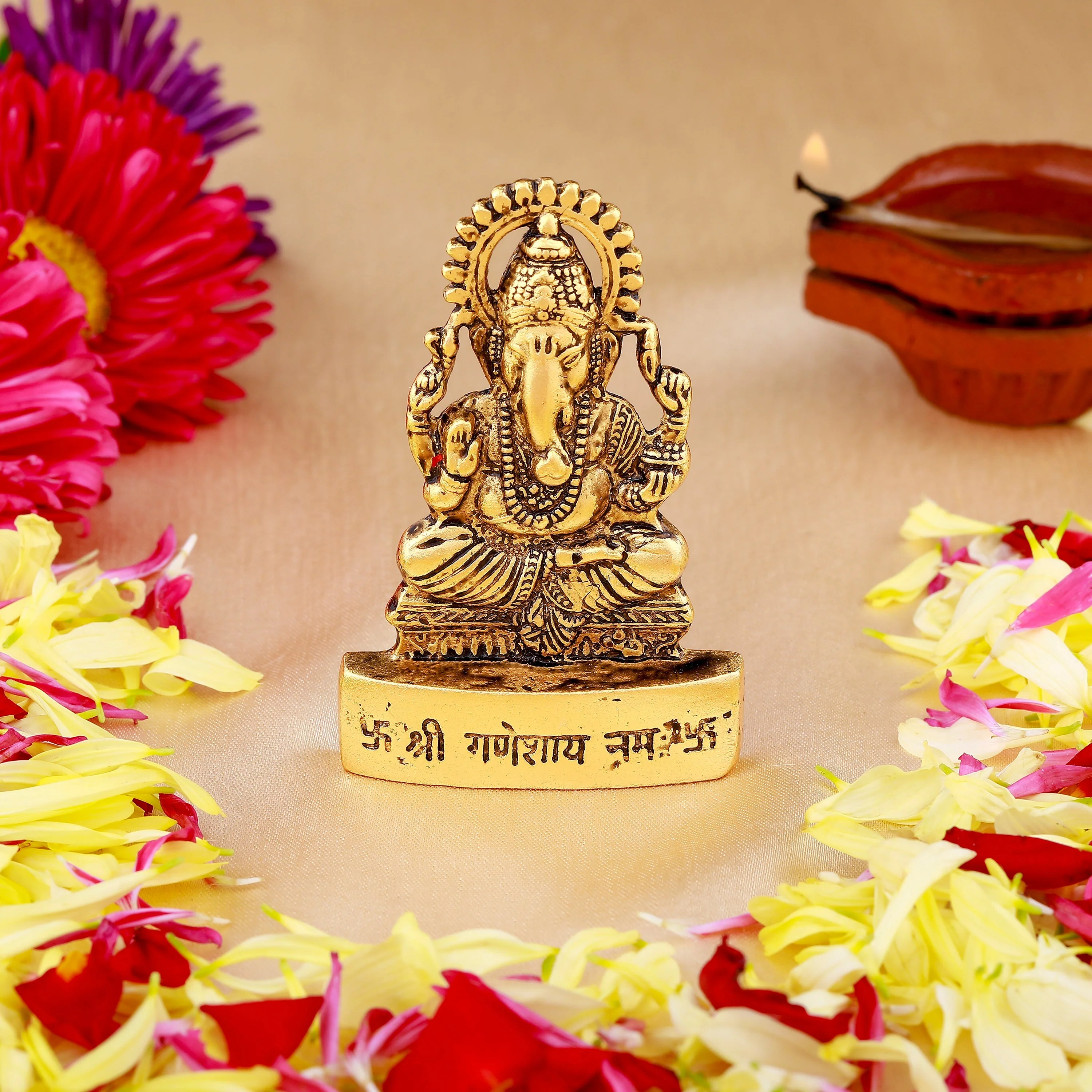 Estele Gold Plated Lord Ganesha Idol - Image 2