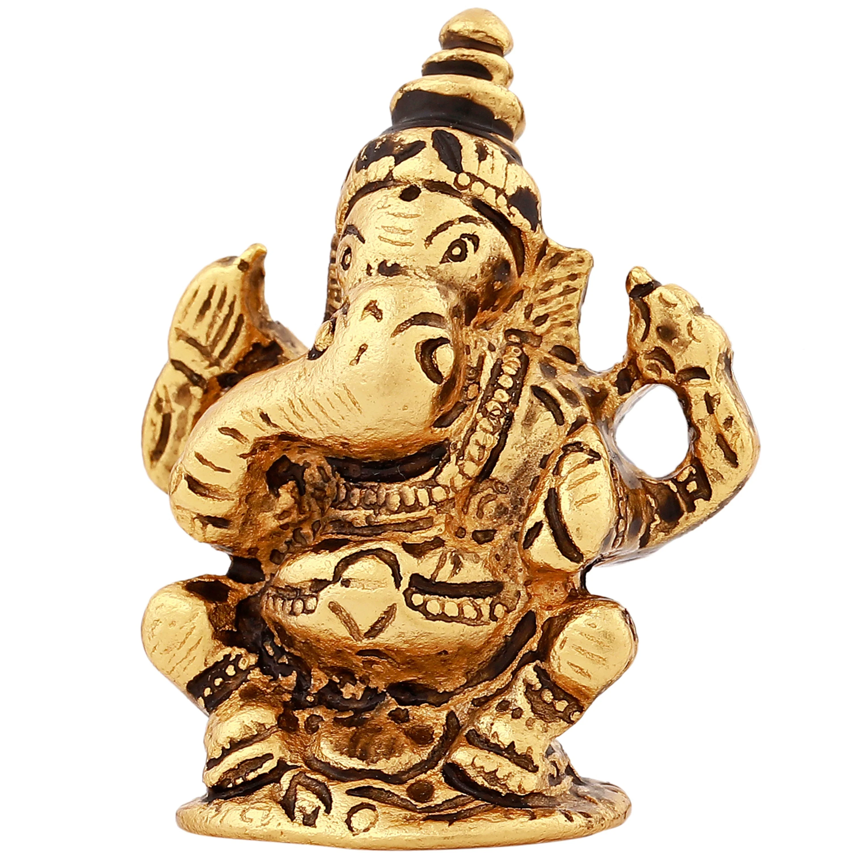 Estele Gold Plated Lord Ganesha Idol - Image 5