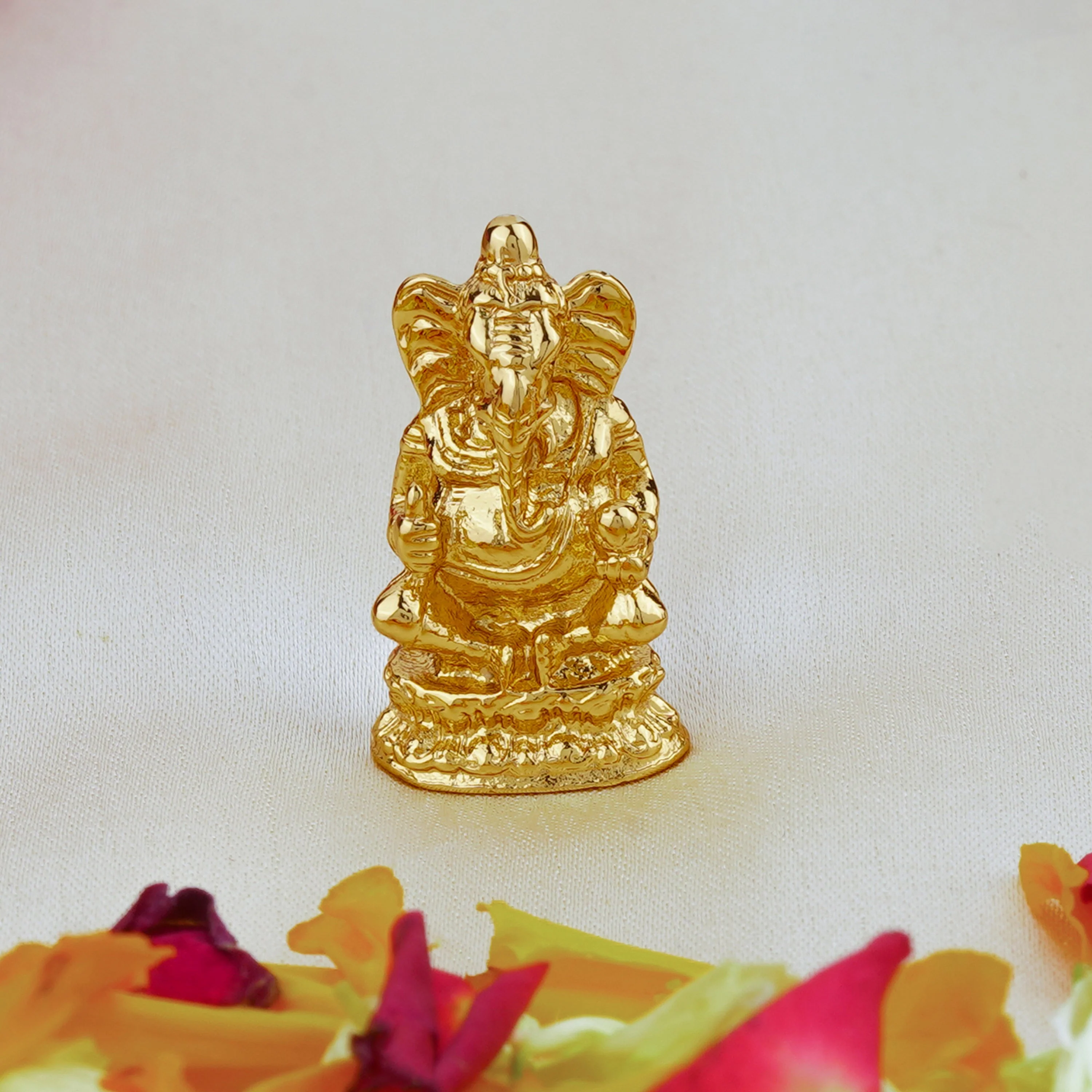 Estele Gold Plated Lord Ganesha Idol - Image 11