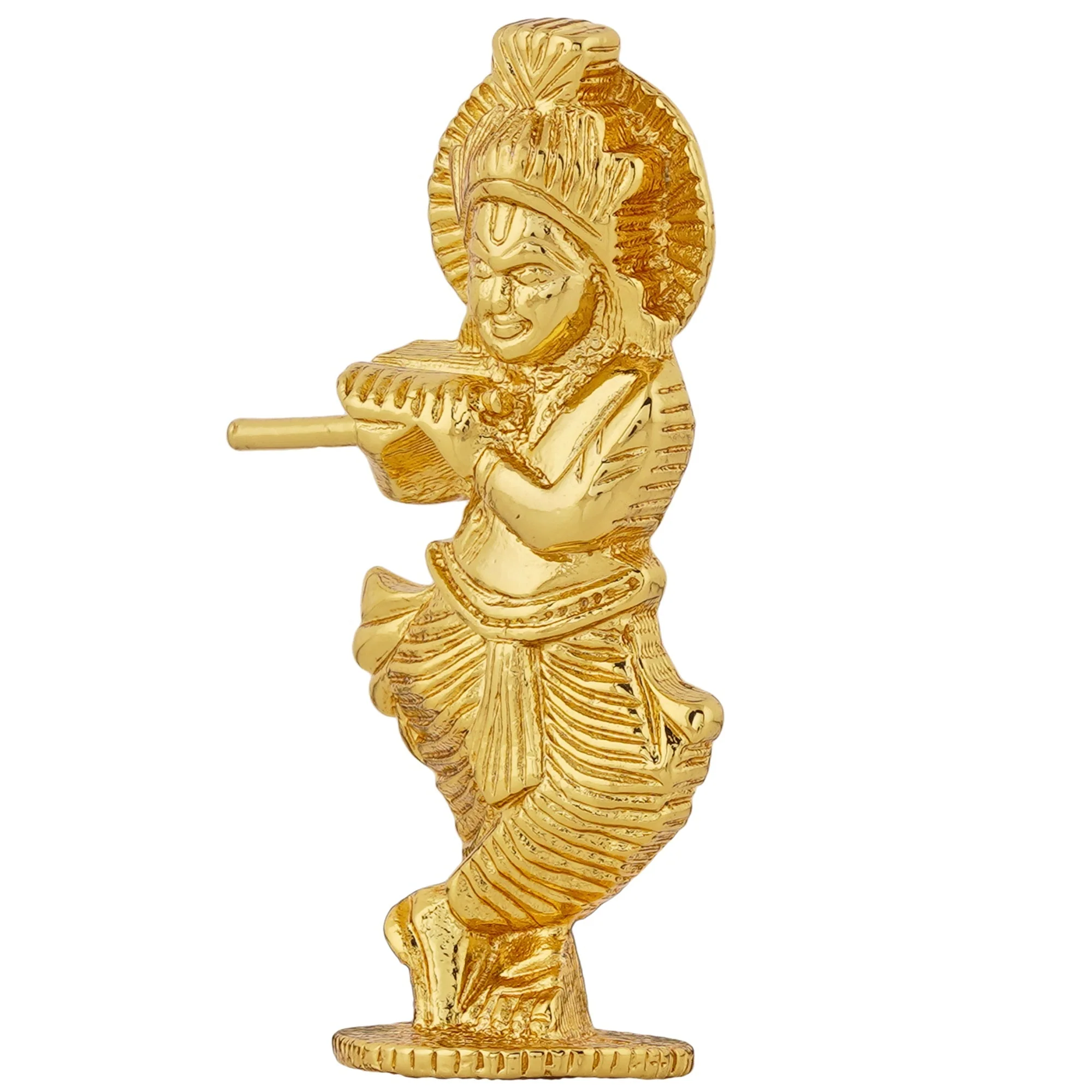Estele Gold Plated Lord Krishna Idol - Image 5