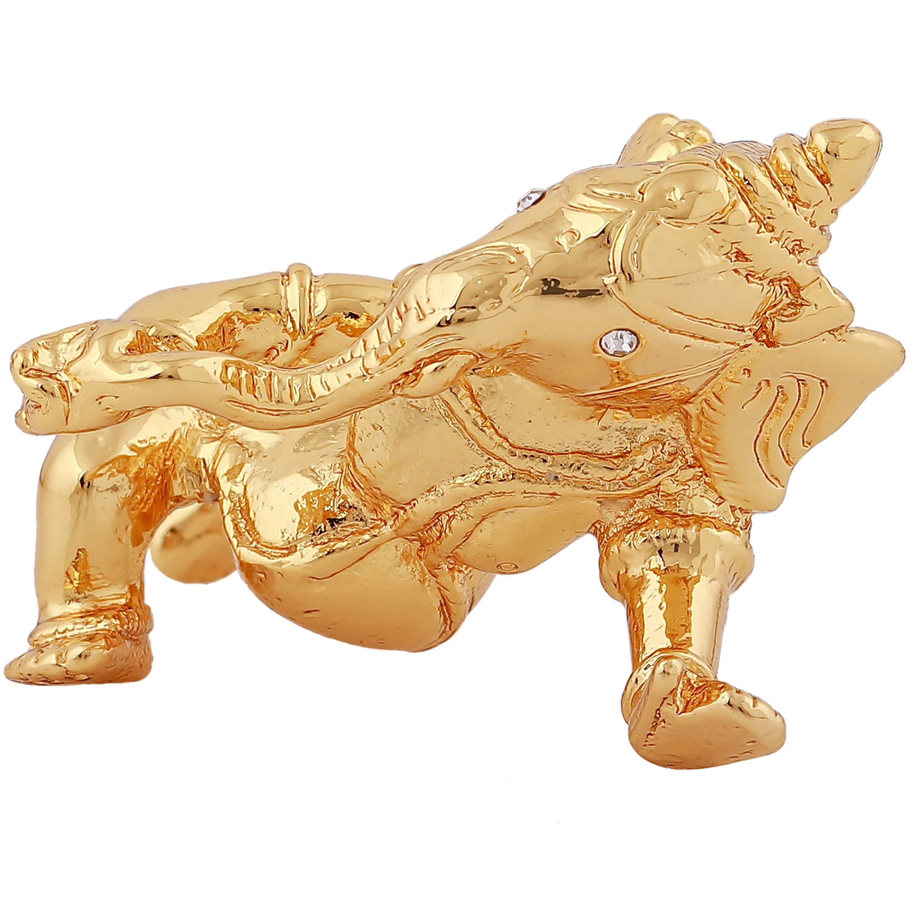 Estele Gold Plated Spiritual Lord Bal Ganesh Idol For Gifts & House Warming/Home/Office Decors. - Image 3