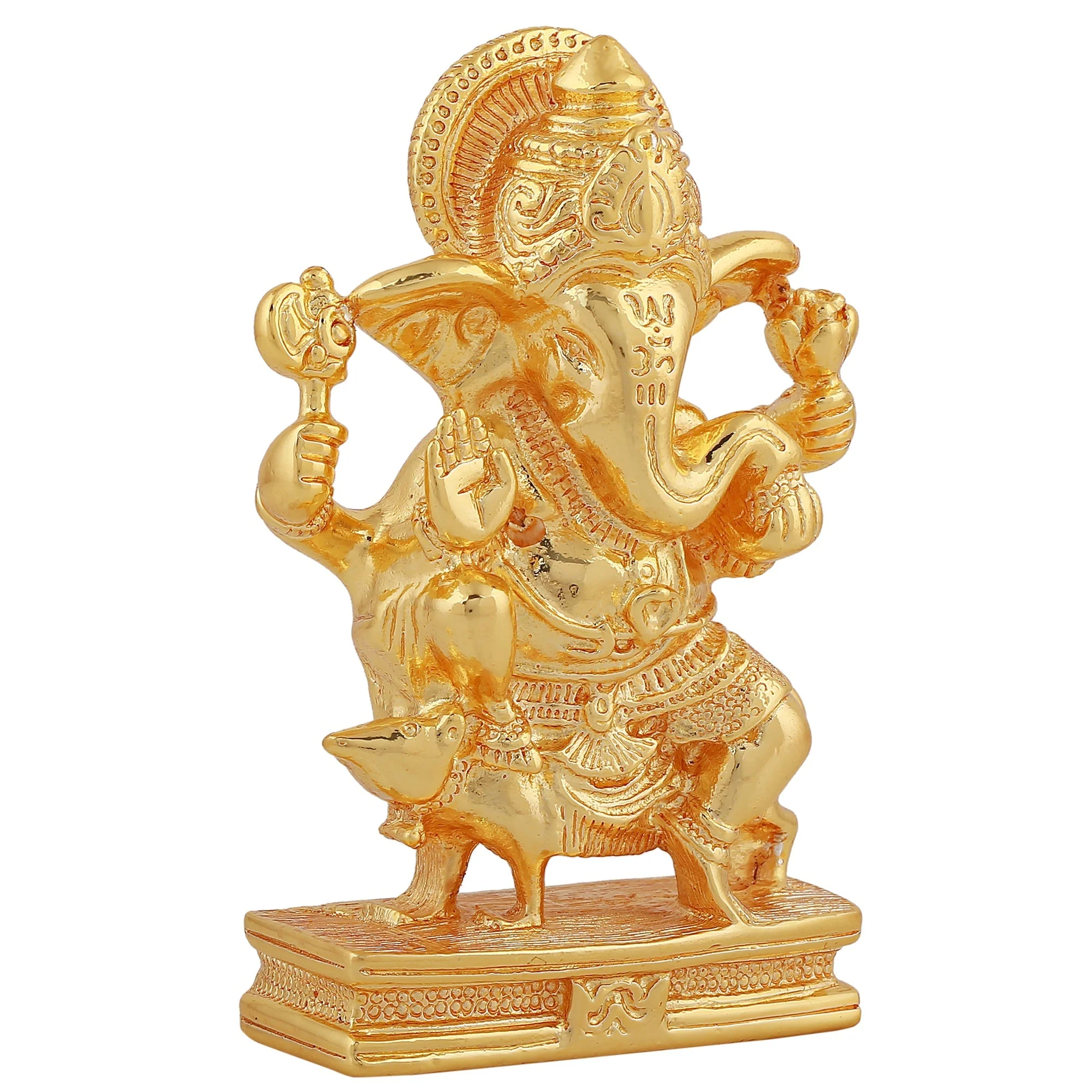 Estele Gold Plated Spiritual Lord Ganesh Idol - Image 4