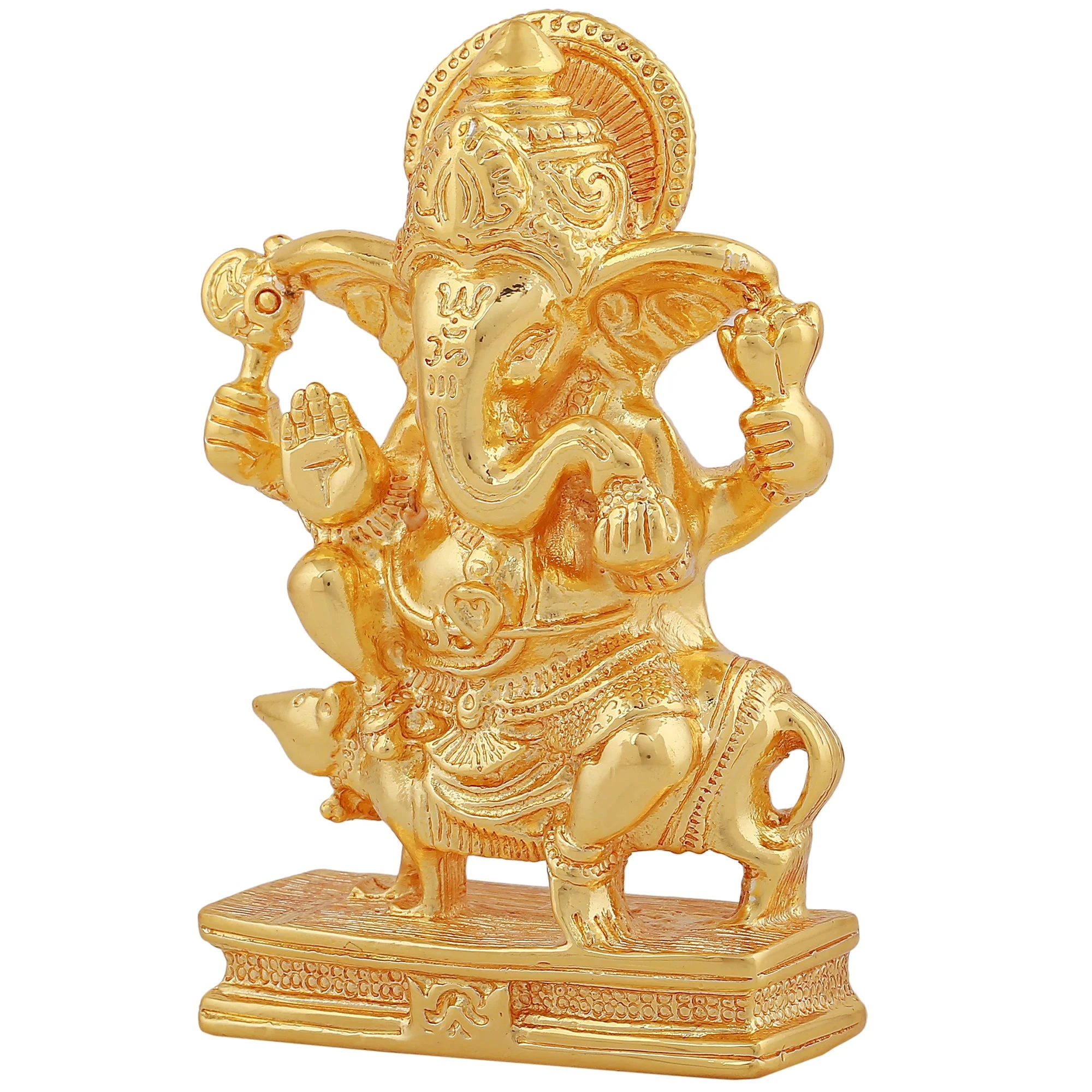 Estele Gold Plated Spiritual Lord Ganesh Idol - Image 5
