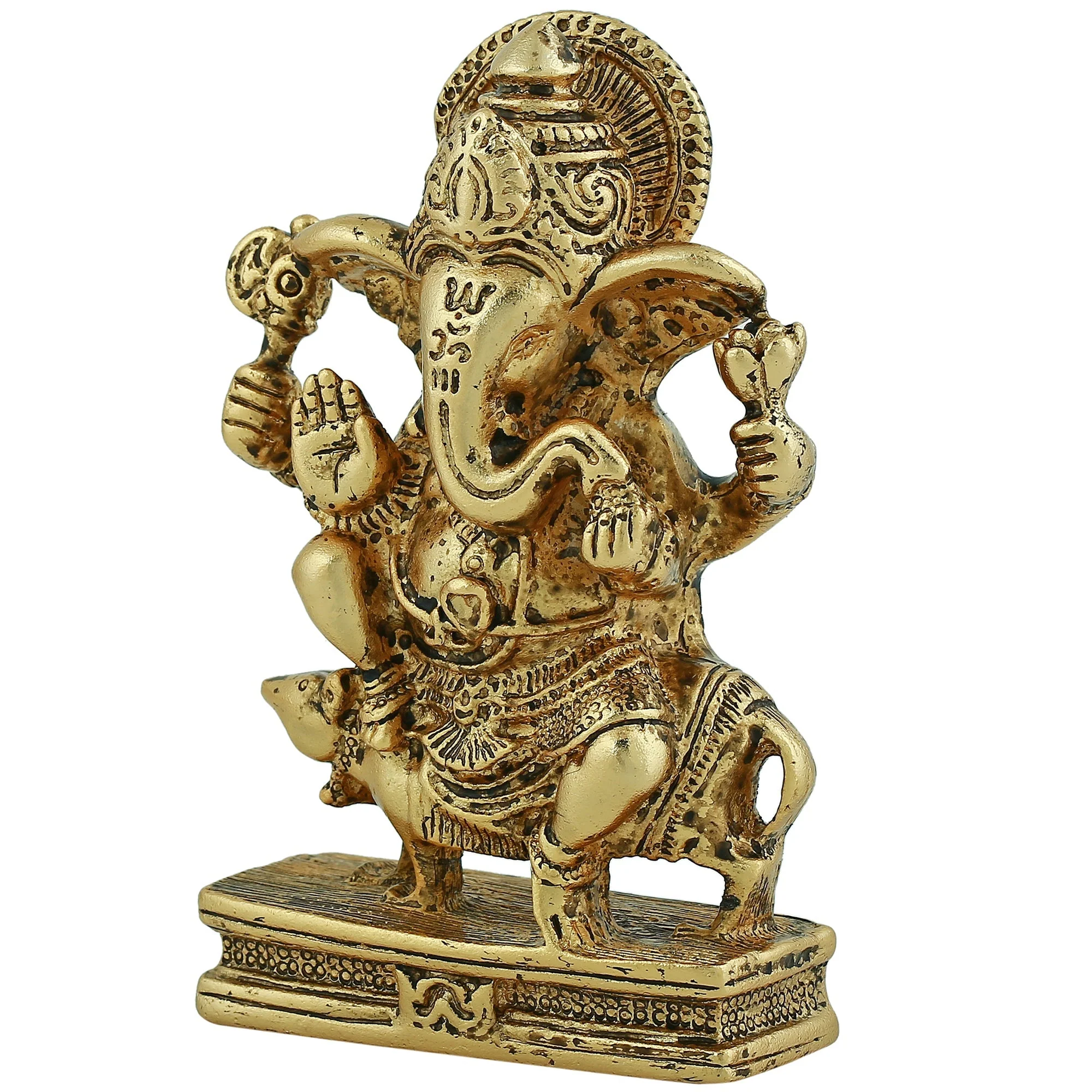 Estele Gold Plated Spiritual Lord Ganesh Idol - Image 5