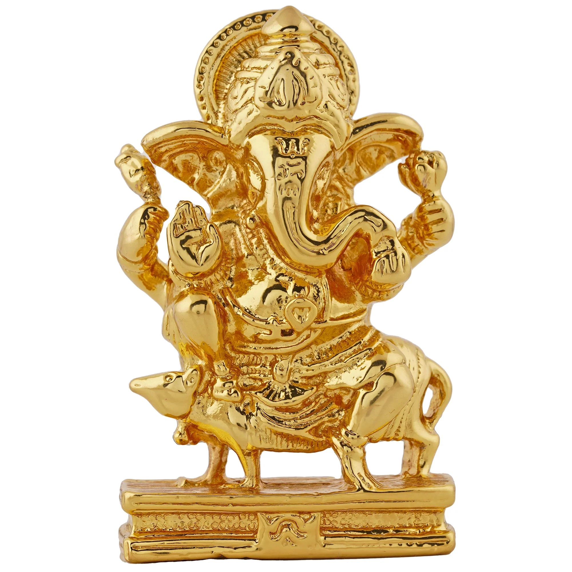 Estele Gold Plated Spiritual Lord Ganesh Idol - Image 2