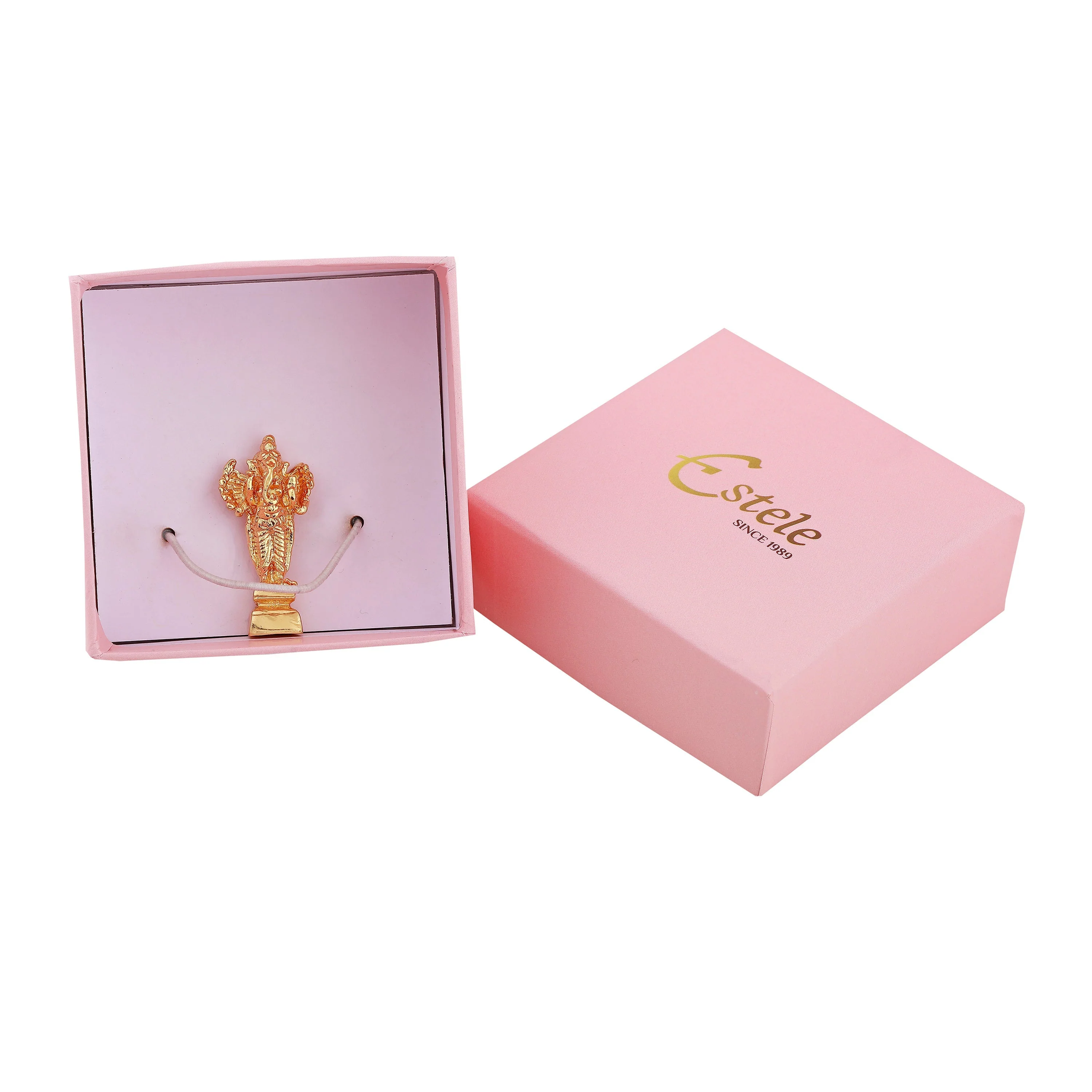 Estele Gold Plated Spiritual Lord Ganesh Idol - Image 6