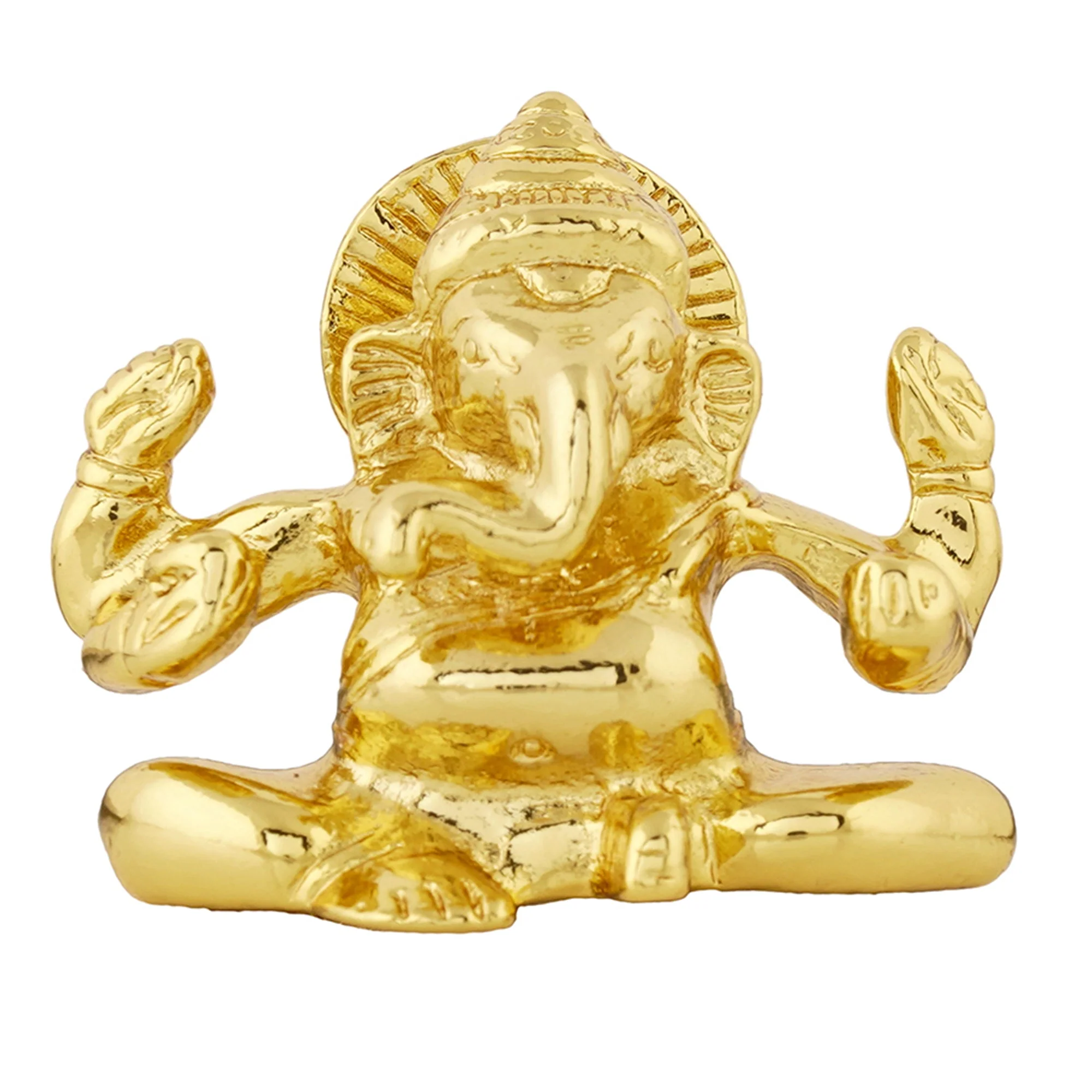Estele Gold Plated Spiritual Lord Ganesh Idol For Gifts & House Warming/Home/Office Decors. - Image 2