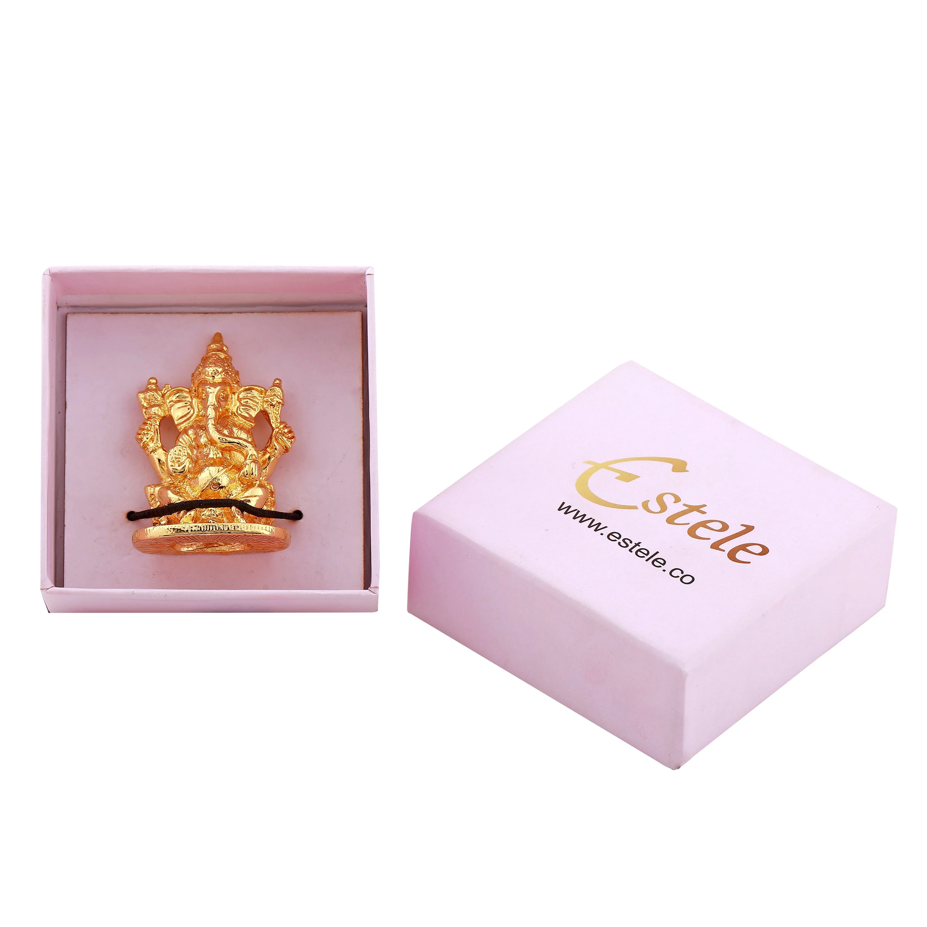 Estele Gold Plated Spiritual Lord Ganesh Idol For Gifts & House Warming/Home/Office Decors. - Image 6