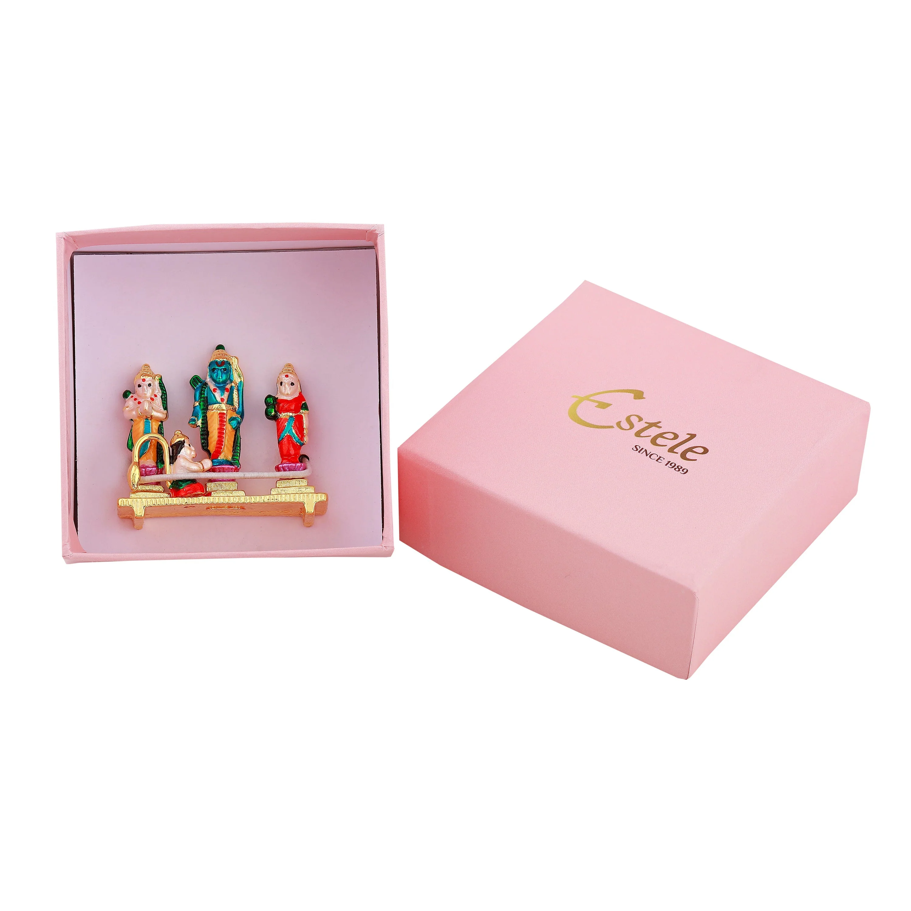 Estele Gold Plated Spiritual Ram Dharbar Idol With Multi Color Enamel - Image 6