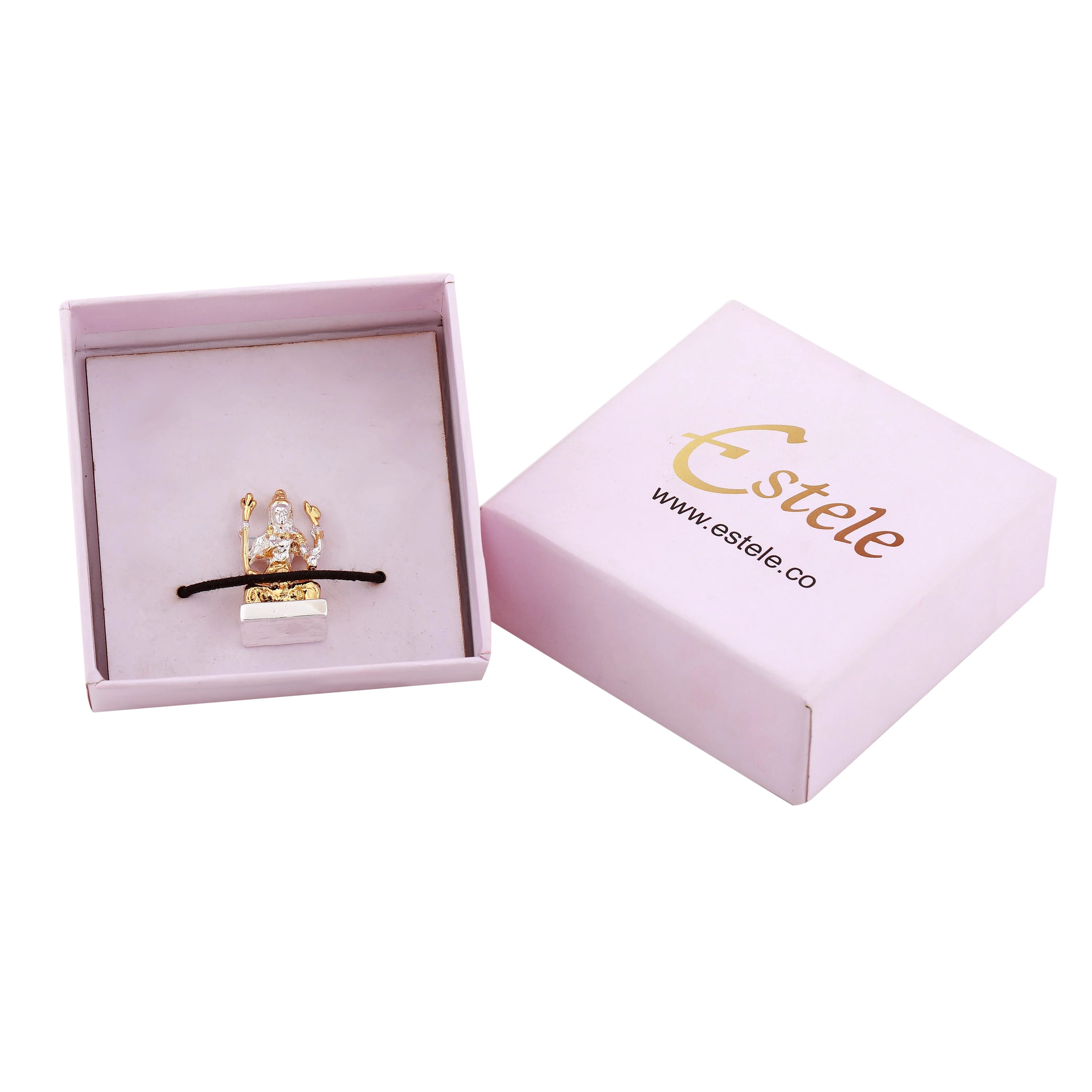 Estele Gold & Rhodium Plated Adi Yogi Shiva Idol For Pooja/Car Decor - Image 6